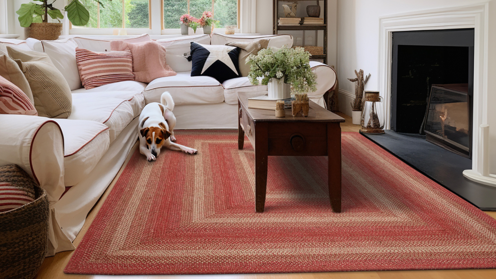 Enhance Your Home's Charm with Red Braided Rugs from Homespice