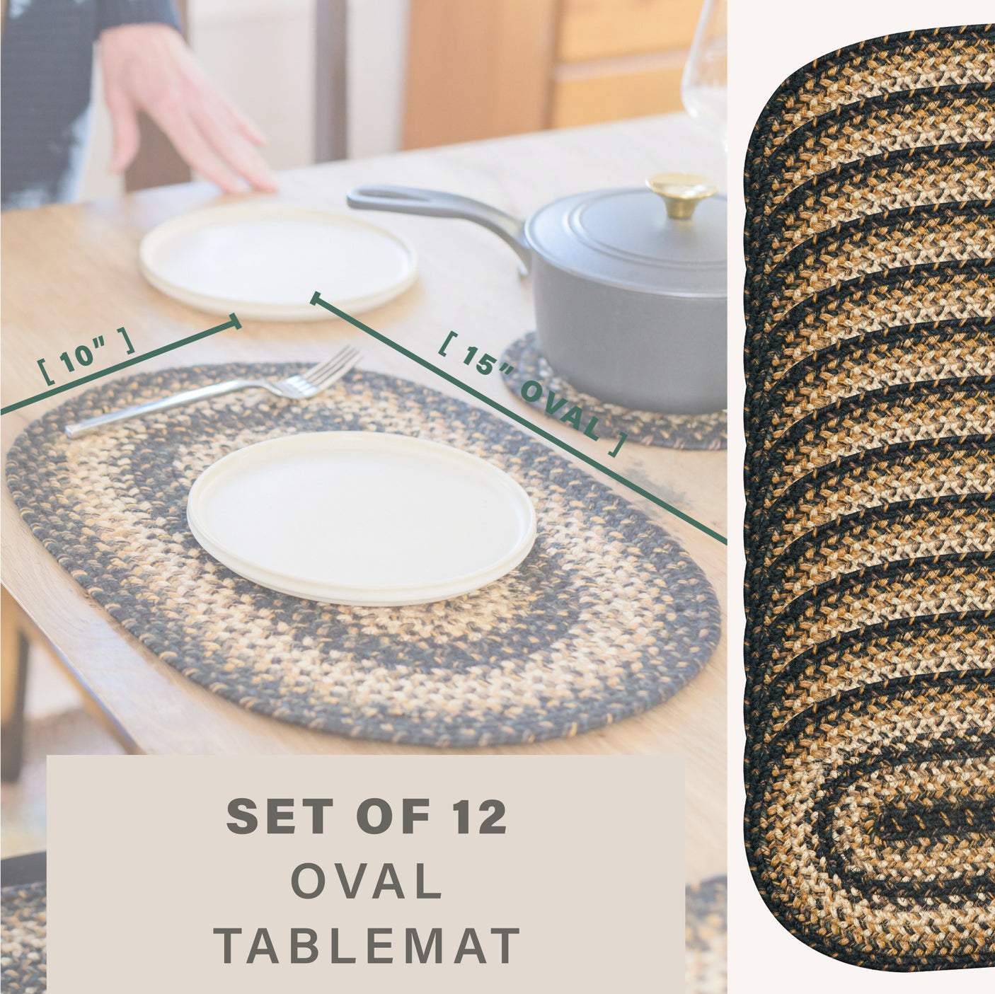 Kilimanjaro Black Braided Accessories