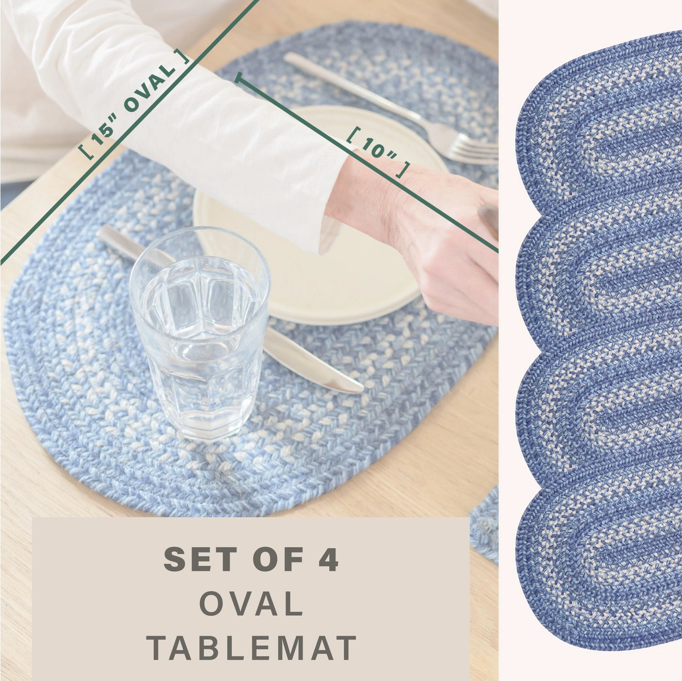 Denim Blue Braided Accessories