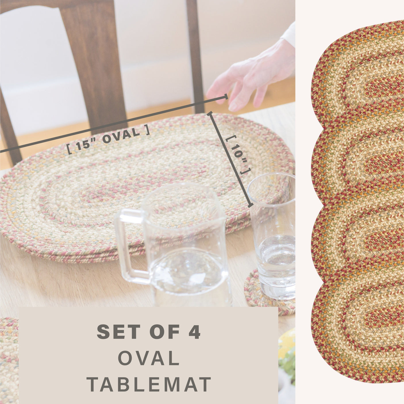Harvest Beige Braided Accessories