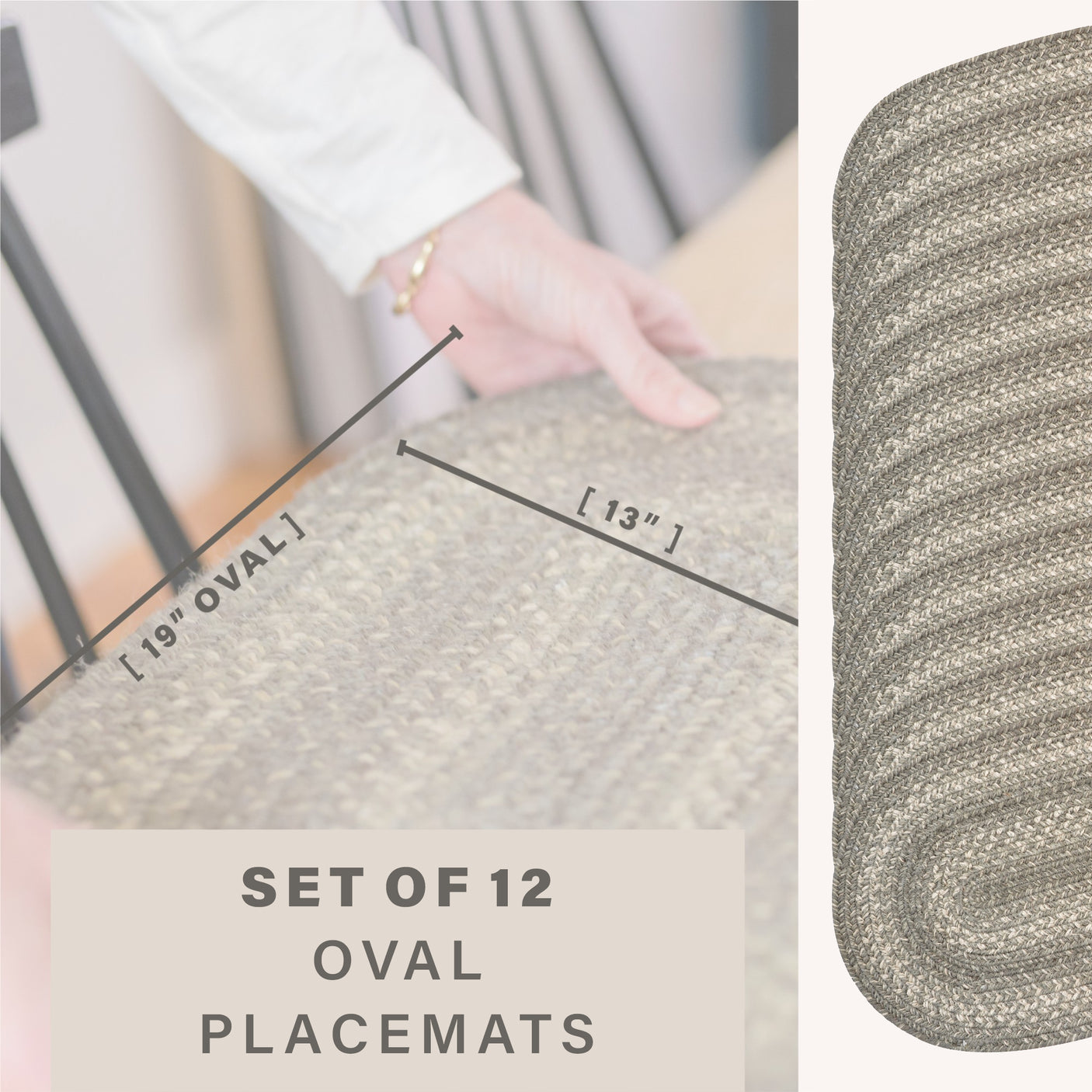 Grey Cloud Jute Braided Accessories