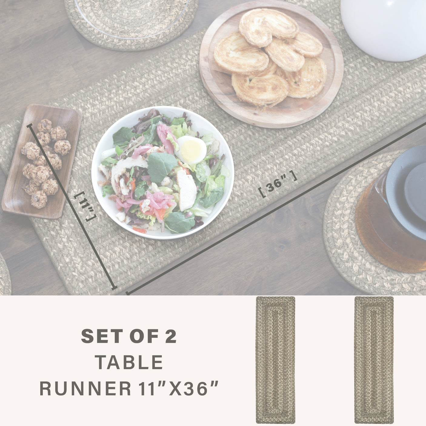 Grey Cloud Jute Braided Accessories