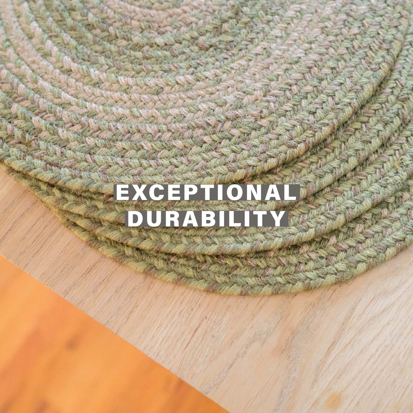 Grassland Green Jute Braided Accessories