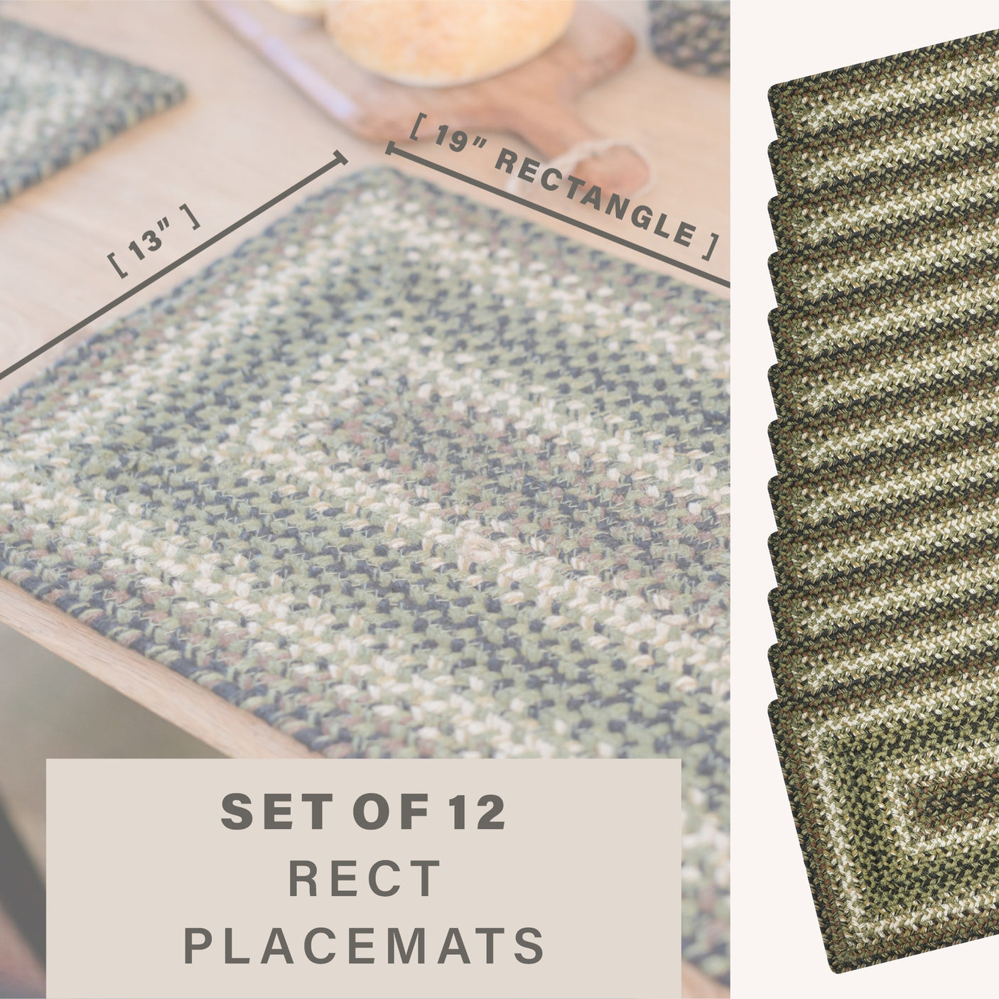 Pinecone Green Braided Accessories