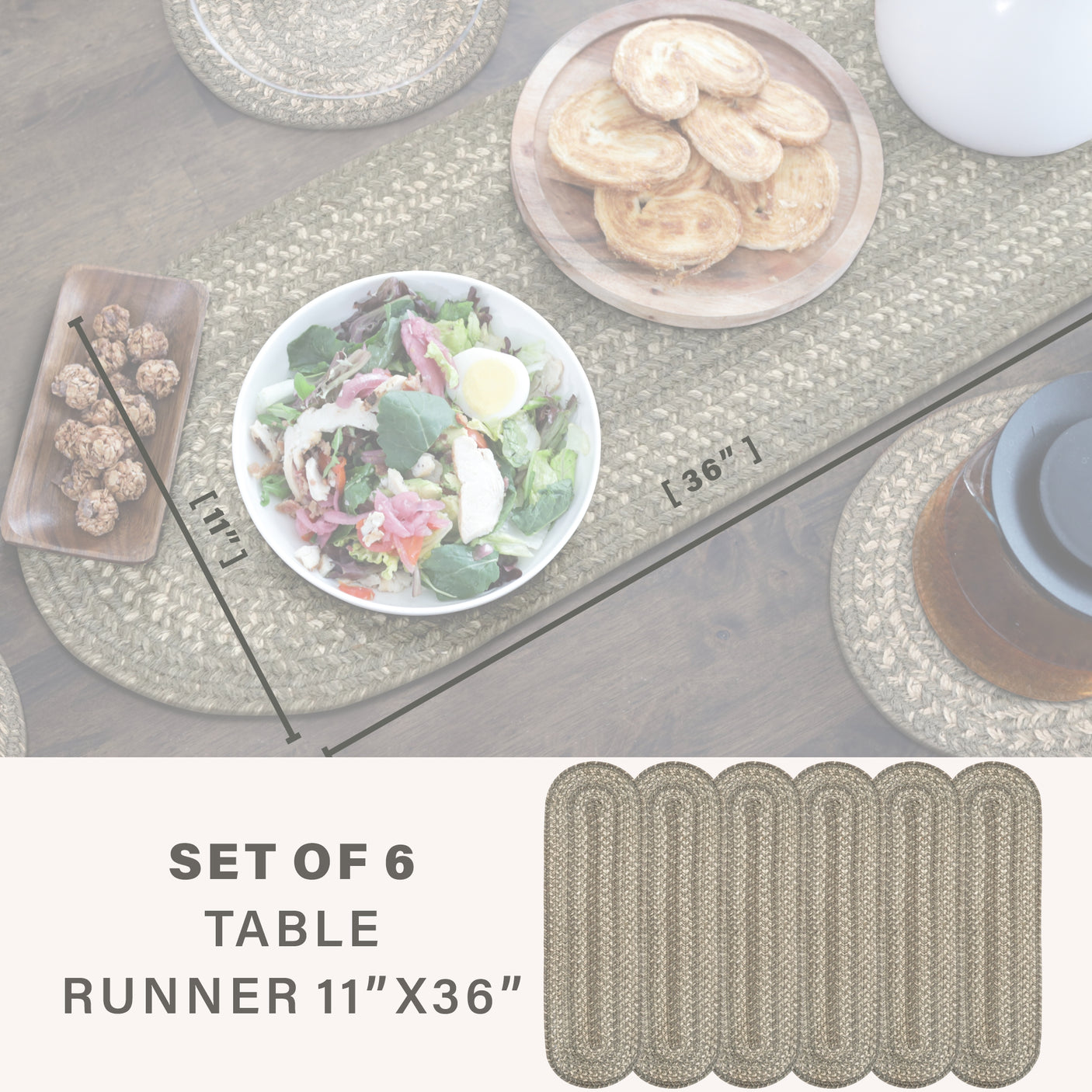 Grey Cloud Jute Braided Accessories