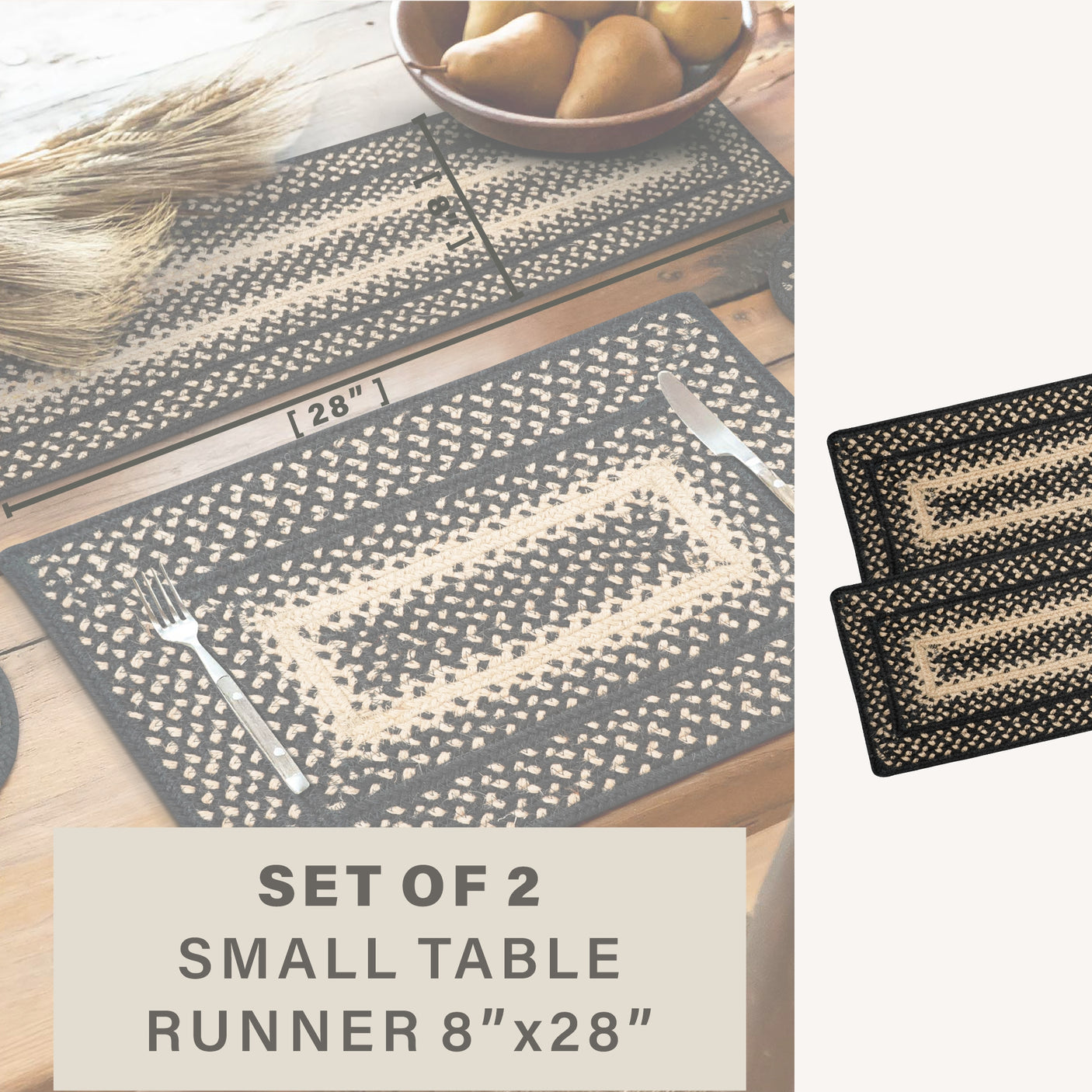 Manchester Black Braided Accessories