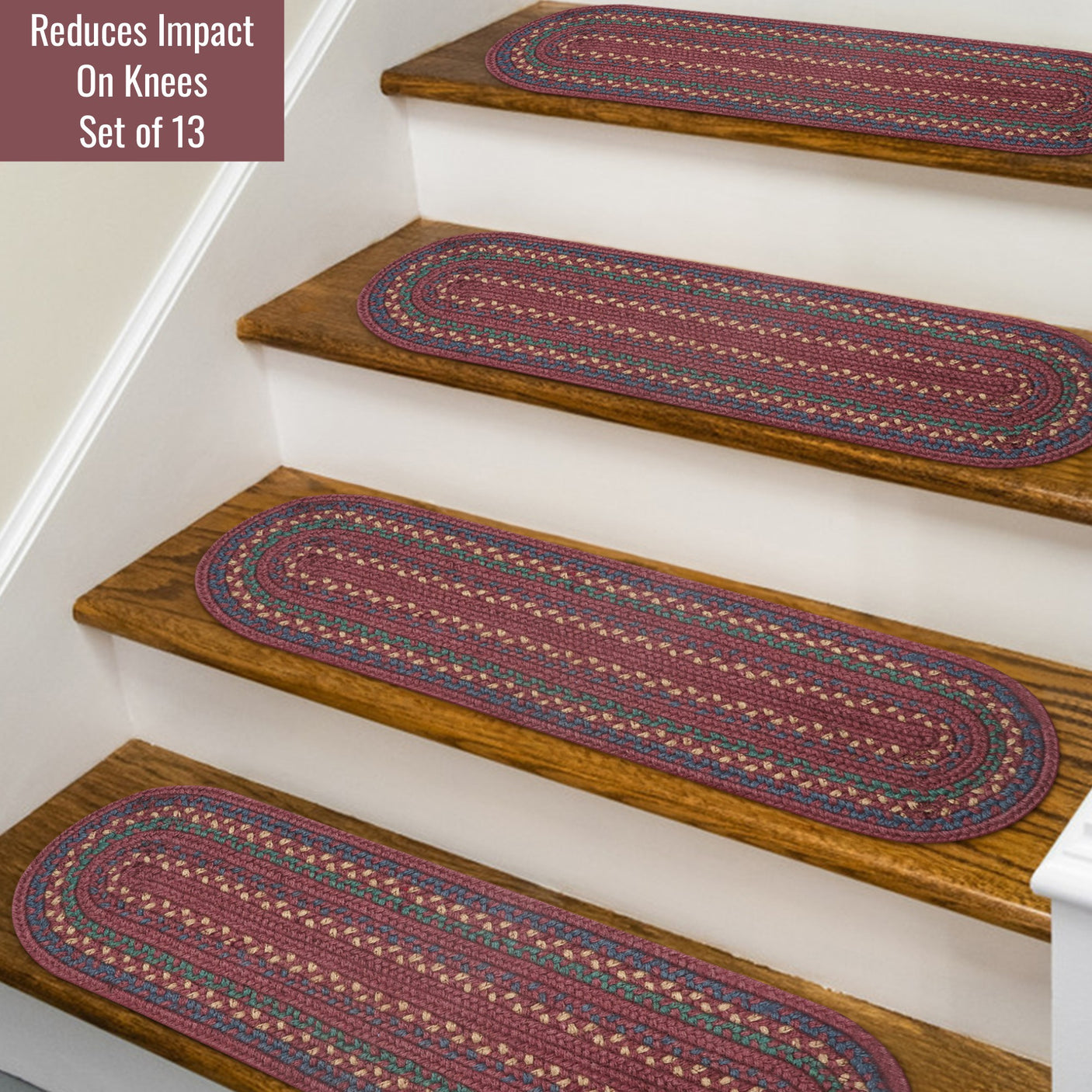 Jamestown Burgundy Jute Braided Accessories