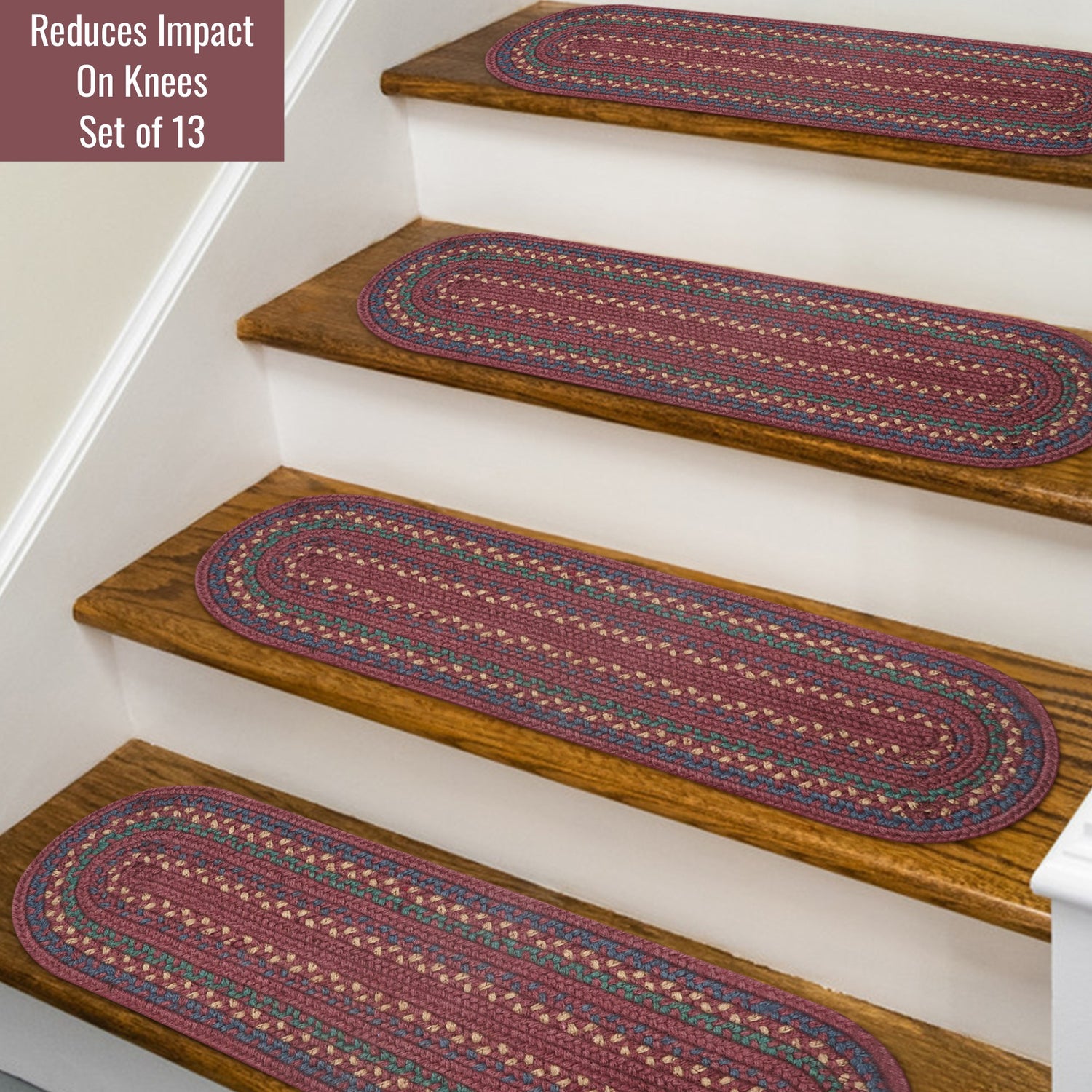 Jamestown Burgundy Jute Braided Accessories