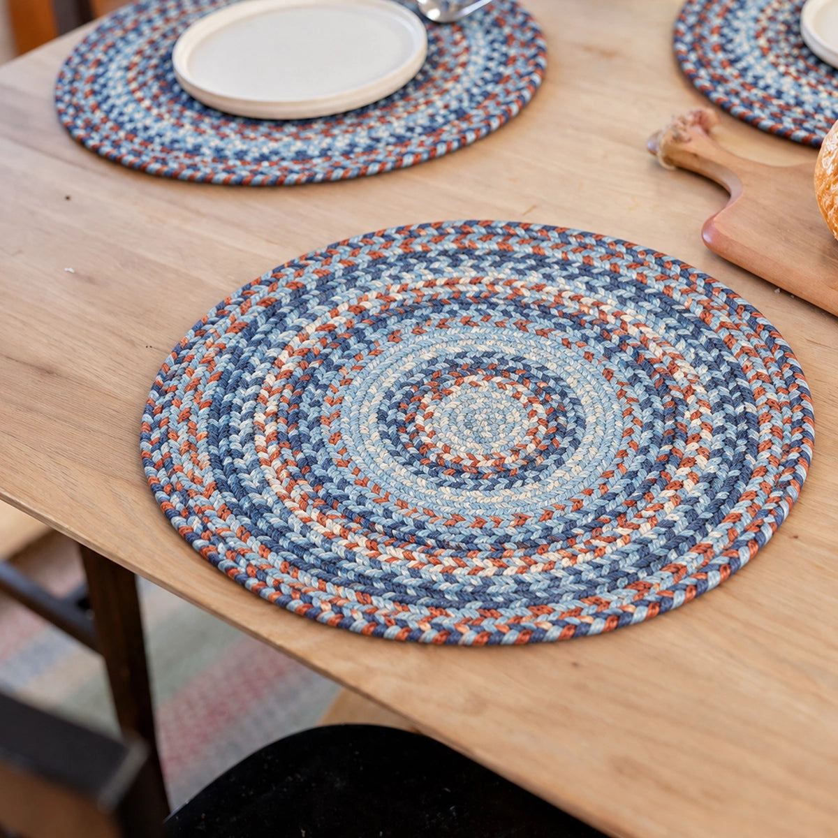 Cape Cod Blue Jute Braided Accessories