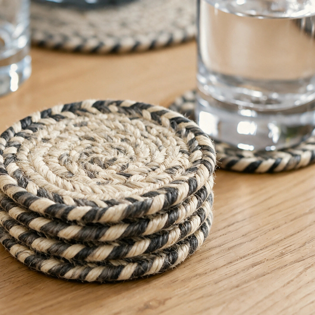 Birch Ivory Jute Braided Accessories