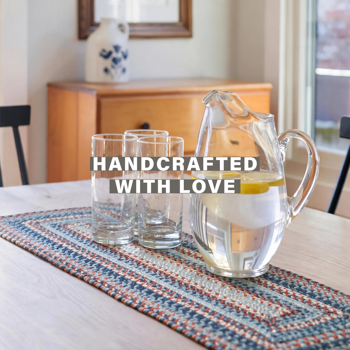 Cape Cod Blue Jute Braided Accessories