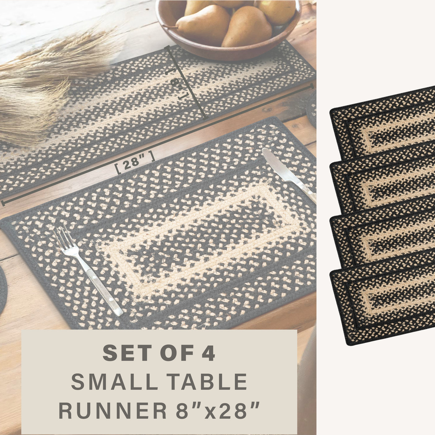 Manchester Black Braided Accessories