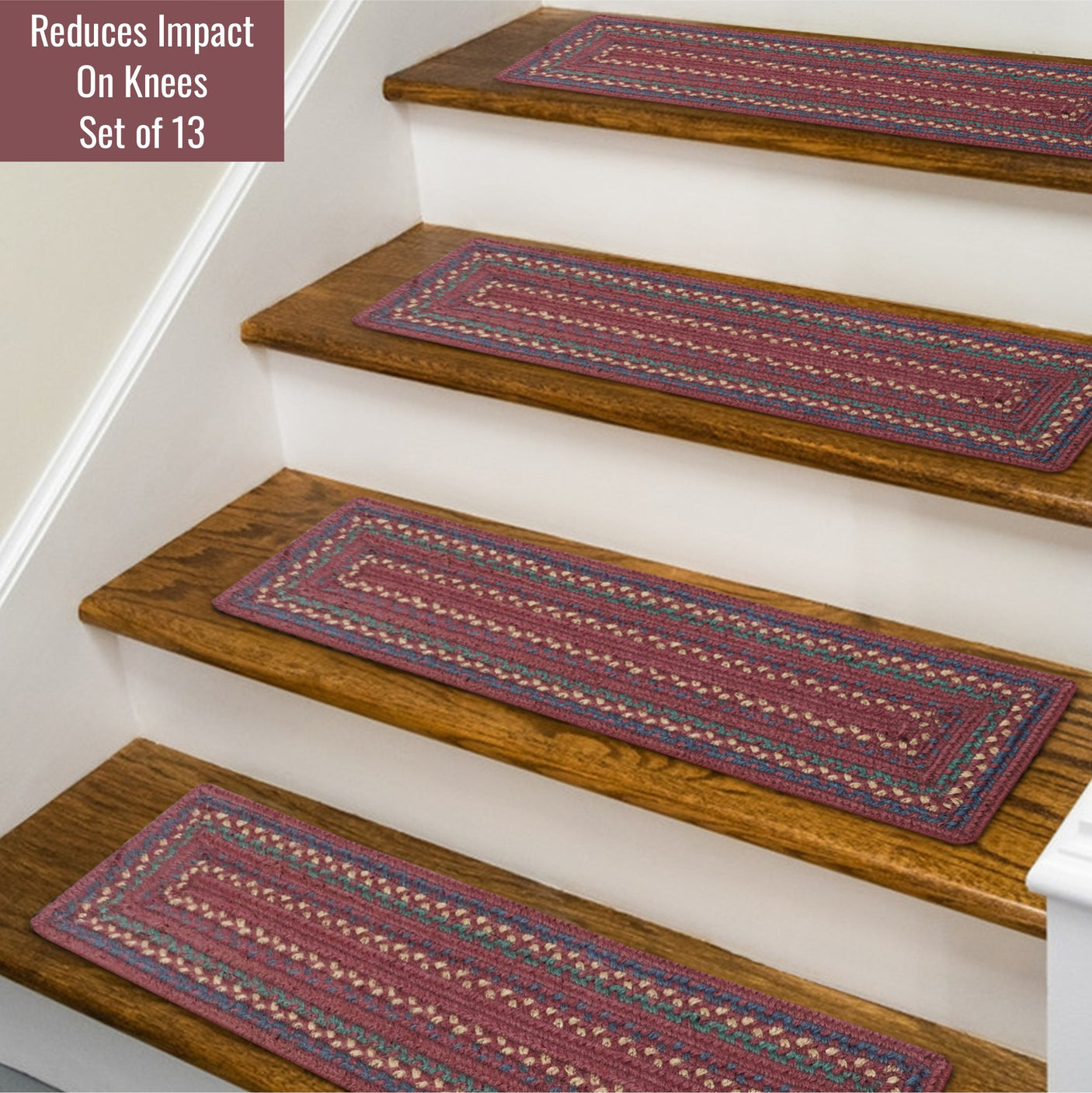 Jamestown Burgundy Jute Braided Accessories