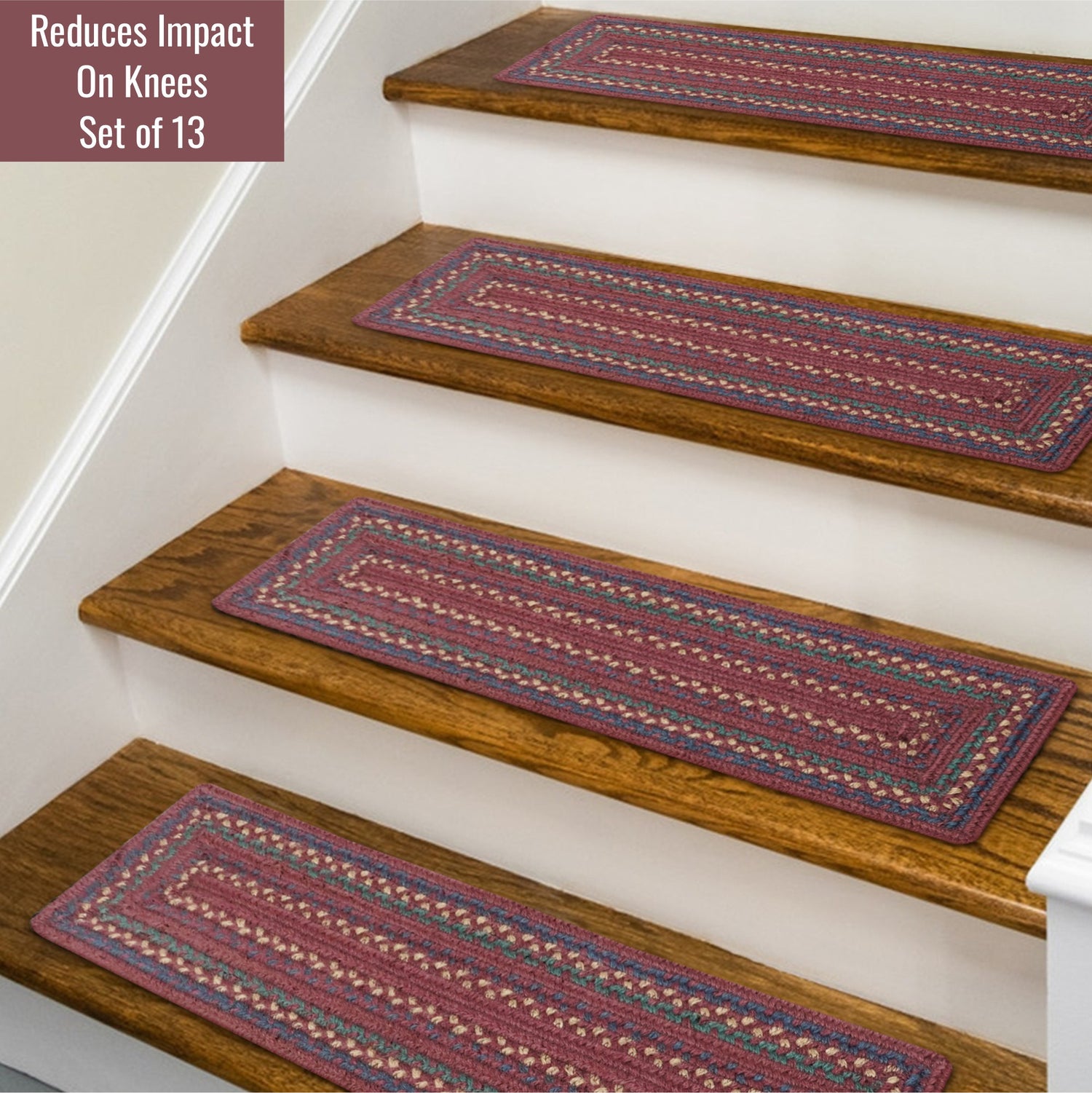 Jamestown Burgundy Jute Braided Accessories