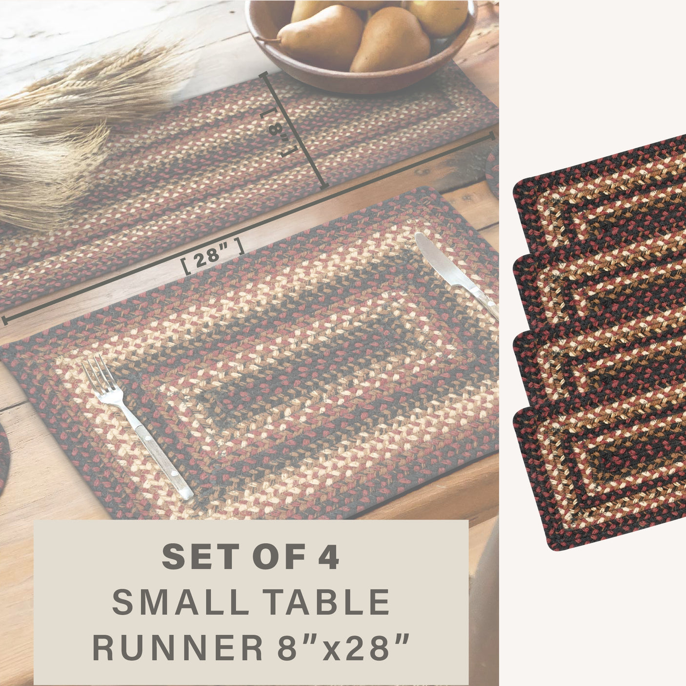 Prescott Black Braided Accessories