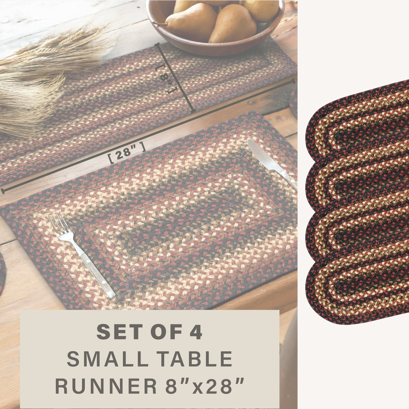 Prescott Black Braided Accessories