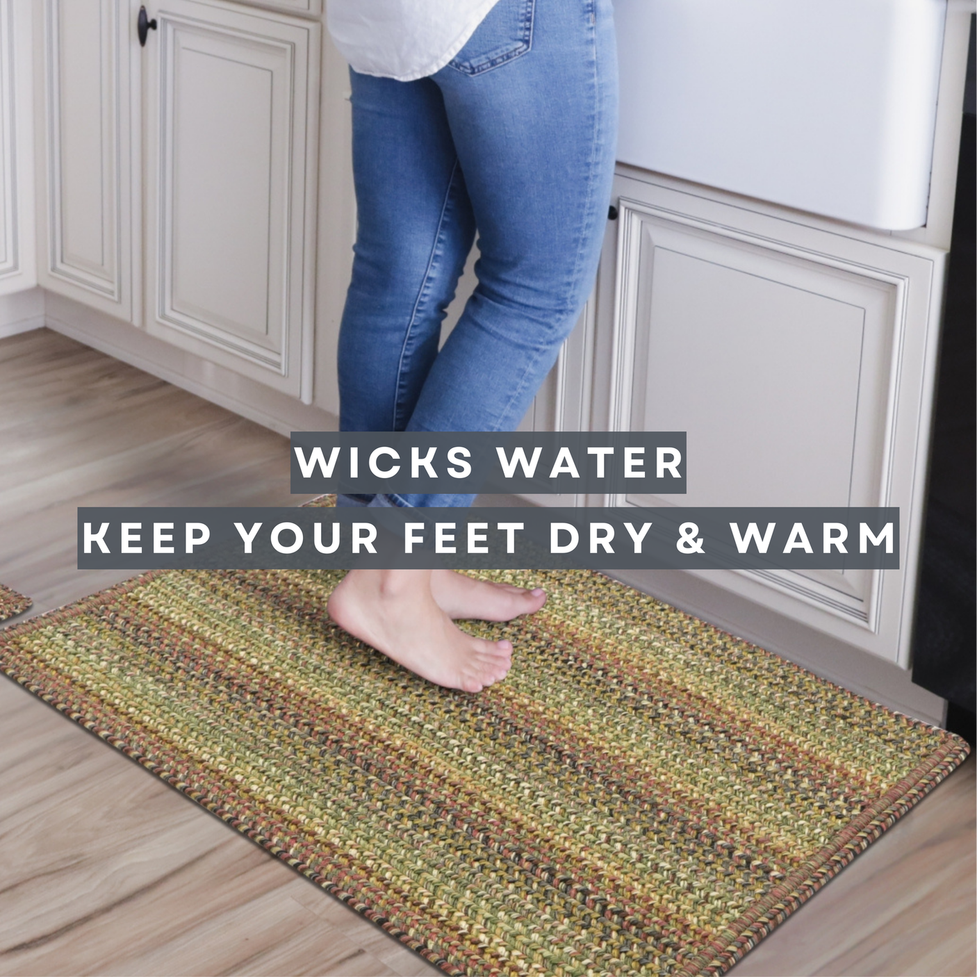 Homespice Trailside Rectangle Ultra Durable Rug With Rug Pad