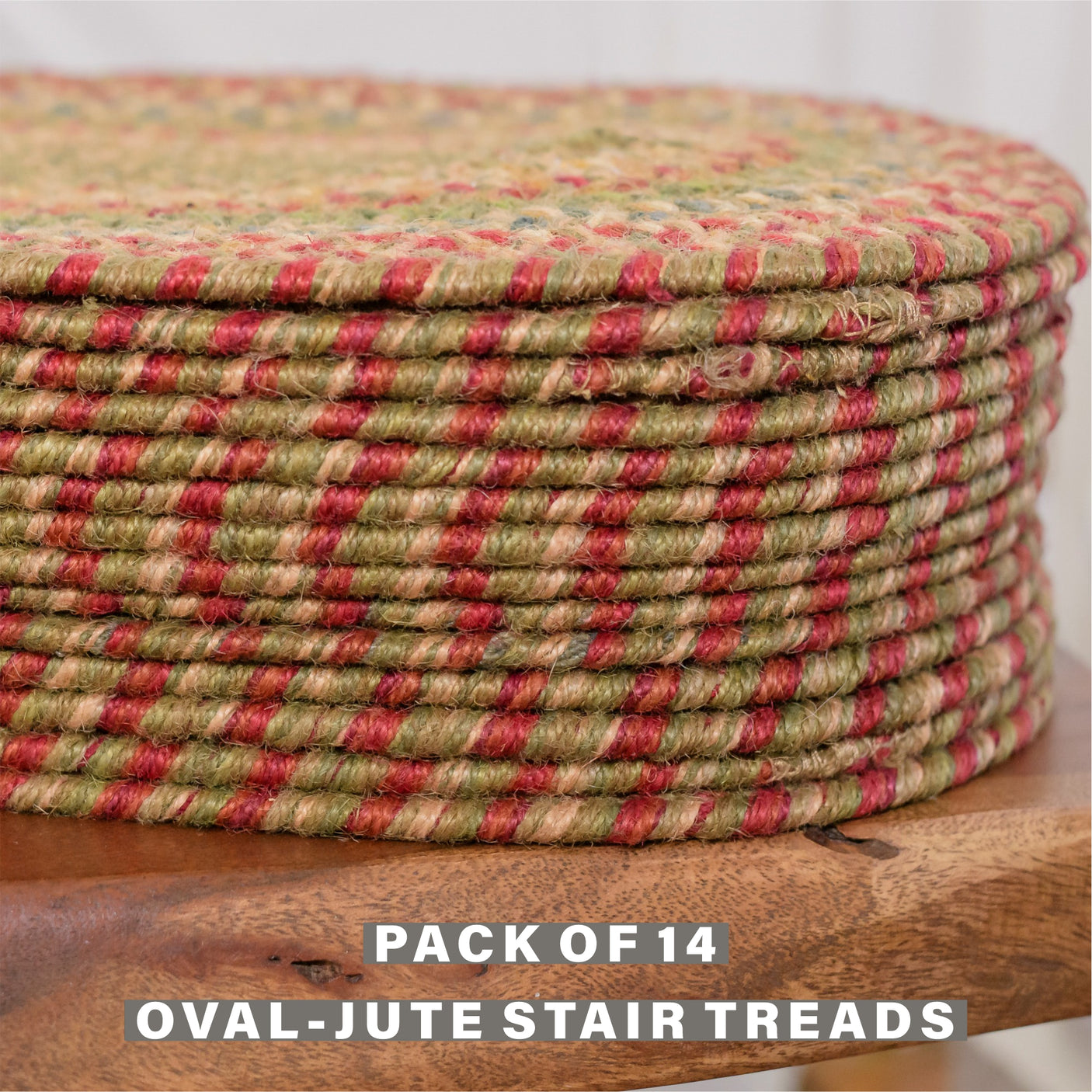 Azalea Multi Color Jute Stair Tread