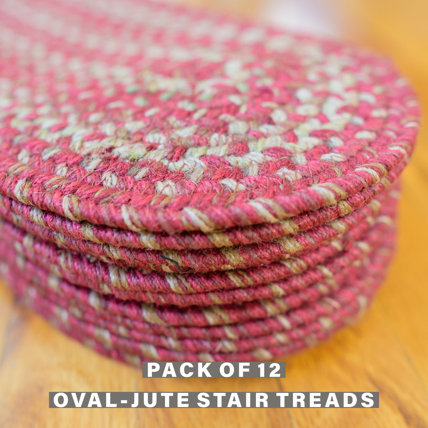 Apple Pie Red Jute Braided Accessories