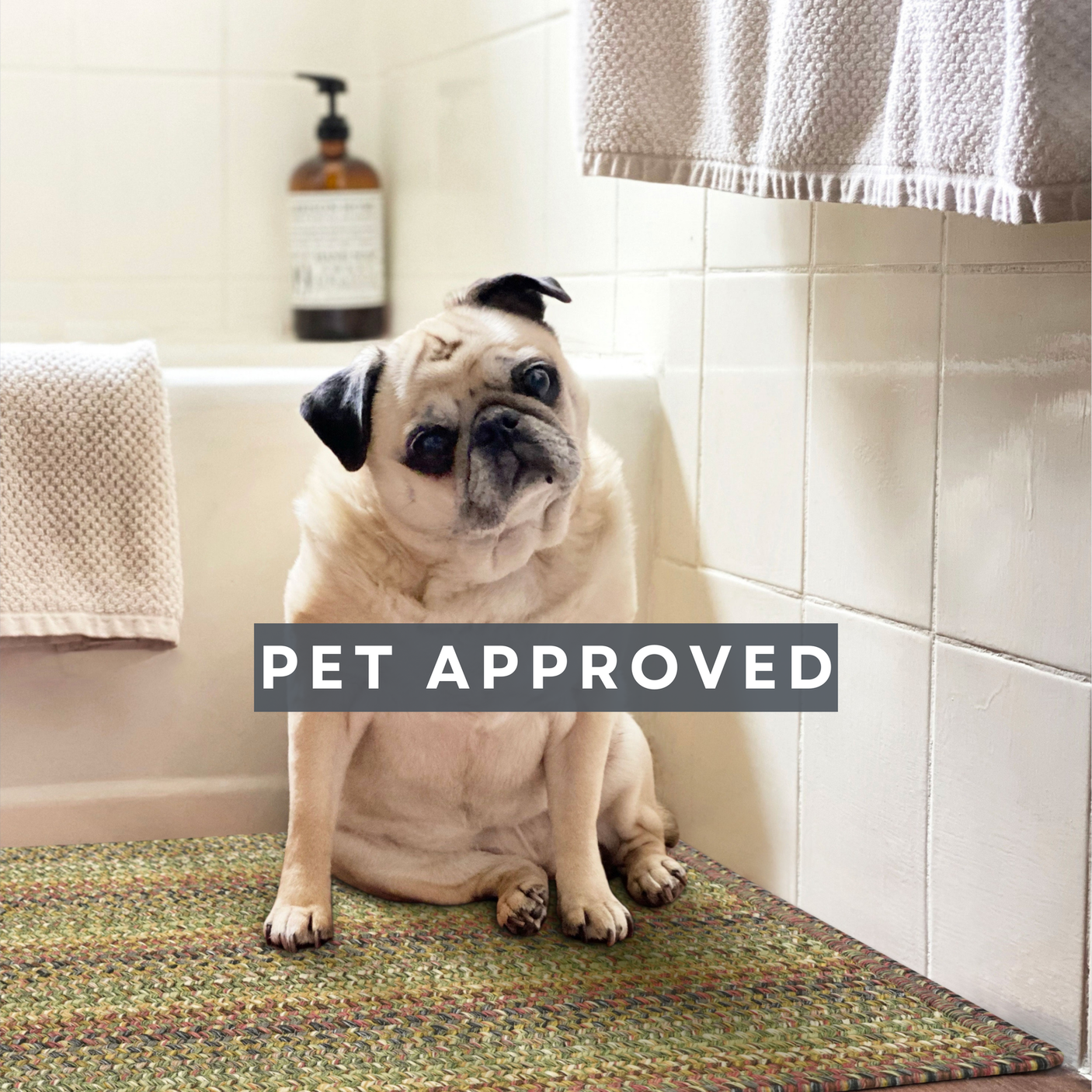 Homespice Trailside Rectangle Ultra Durable Rug With Rug Pad