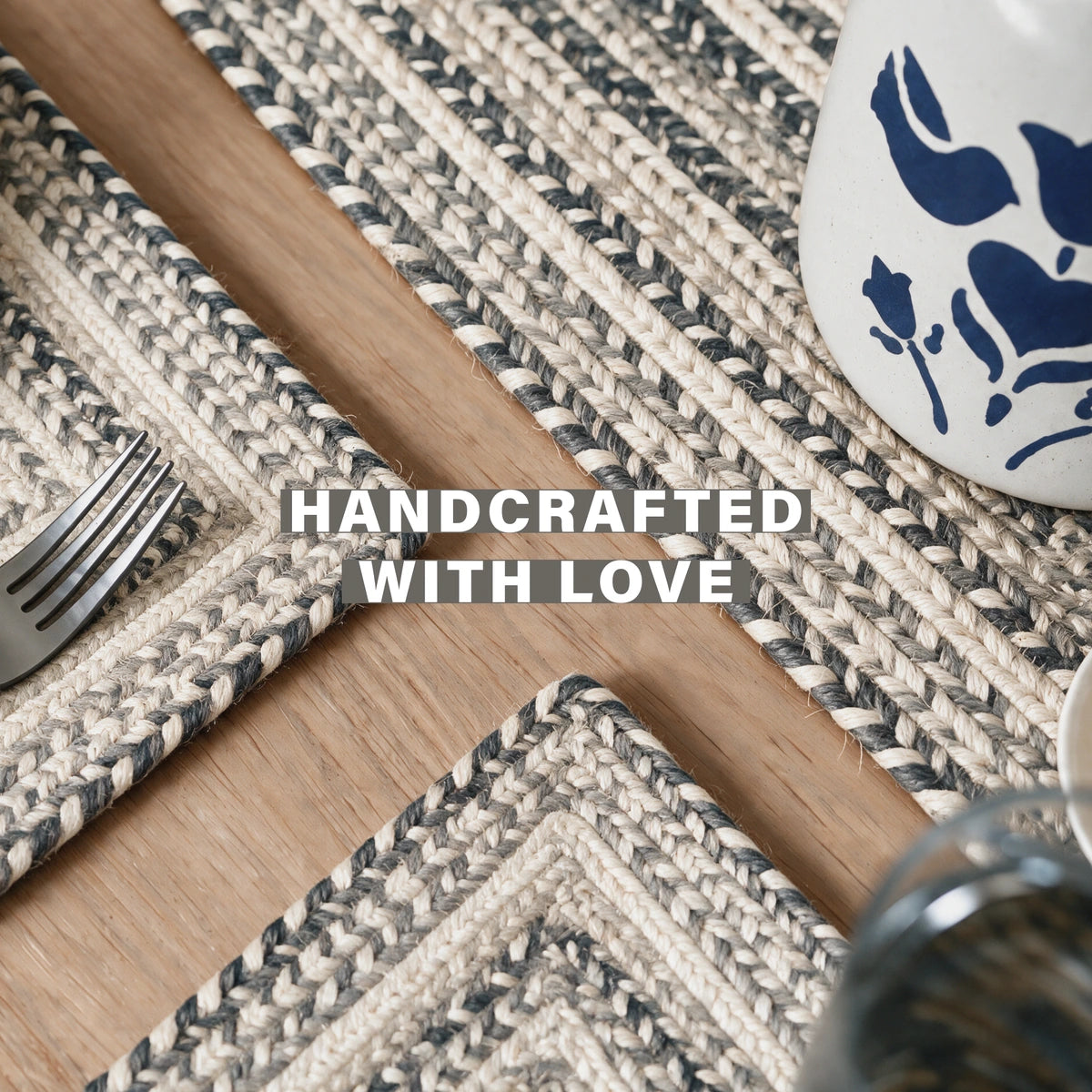 Birch Ivory Jute Braided Accessories