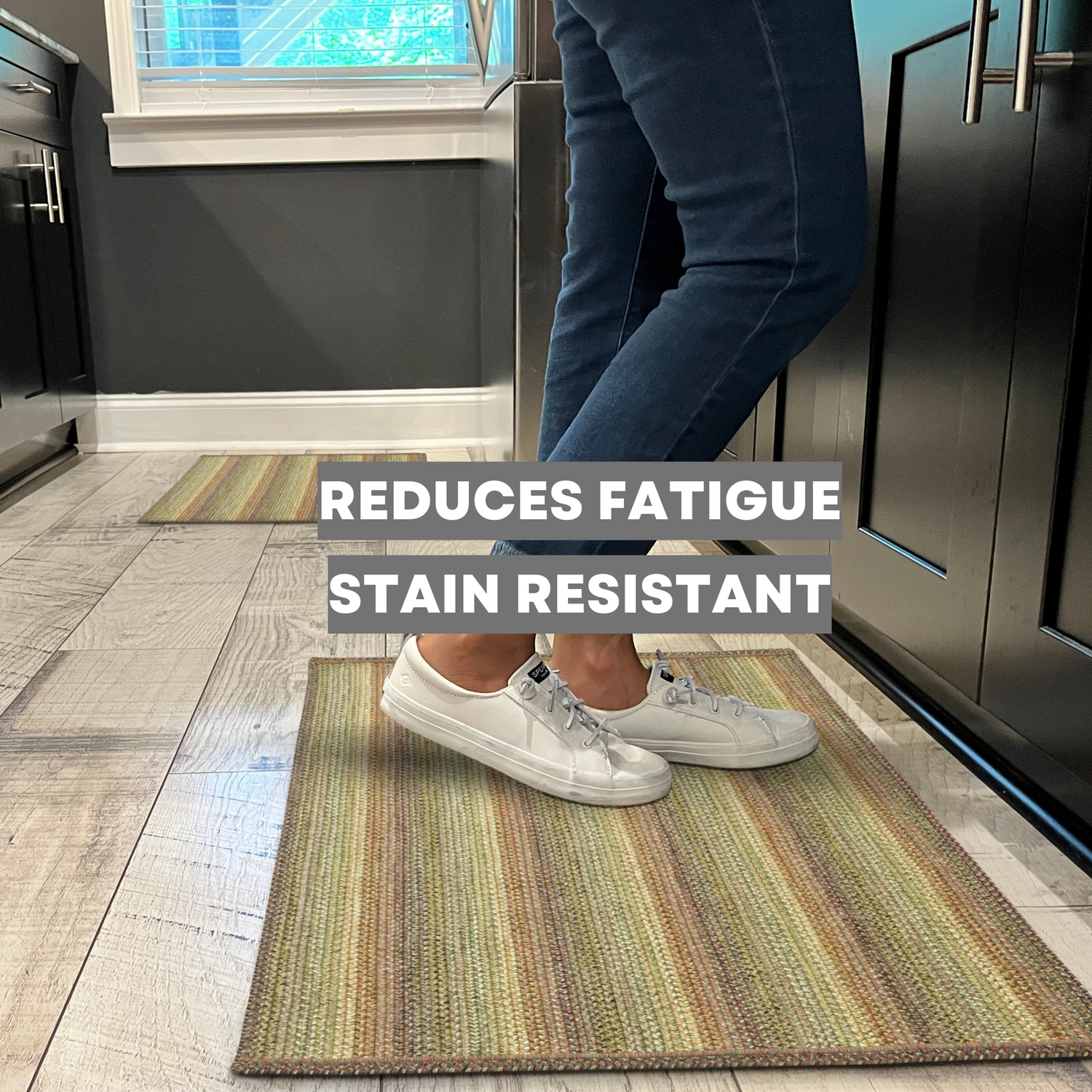 Homespice Trailside Rectangle Ultra Durable Rug With Rug Pad