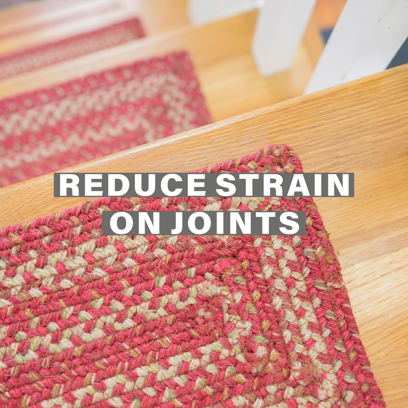 Apple Pie Red Jute Stair Tread