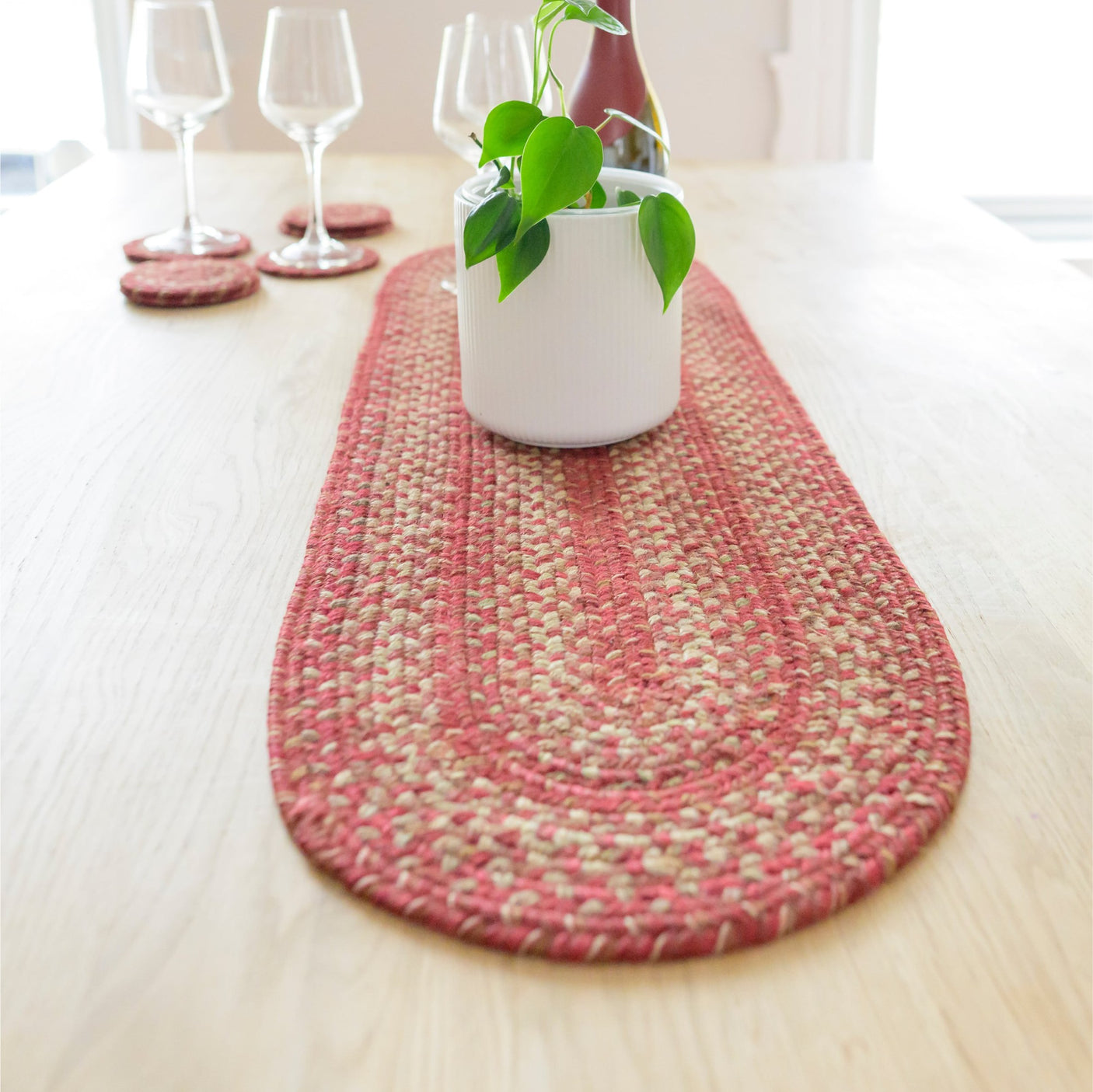 Apple Pie Red Jute Braided Accessories