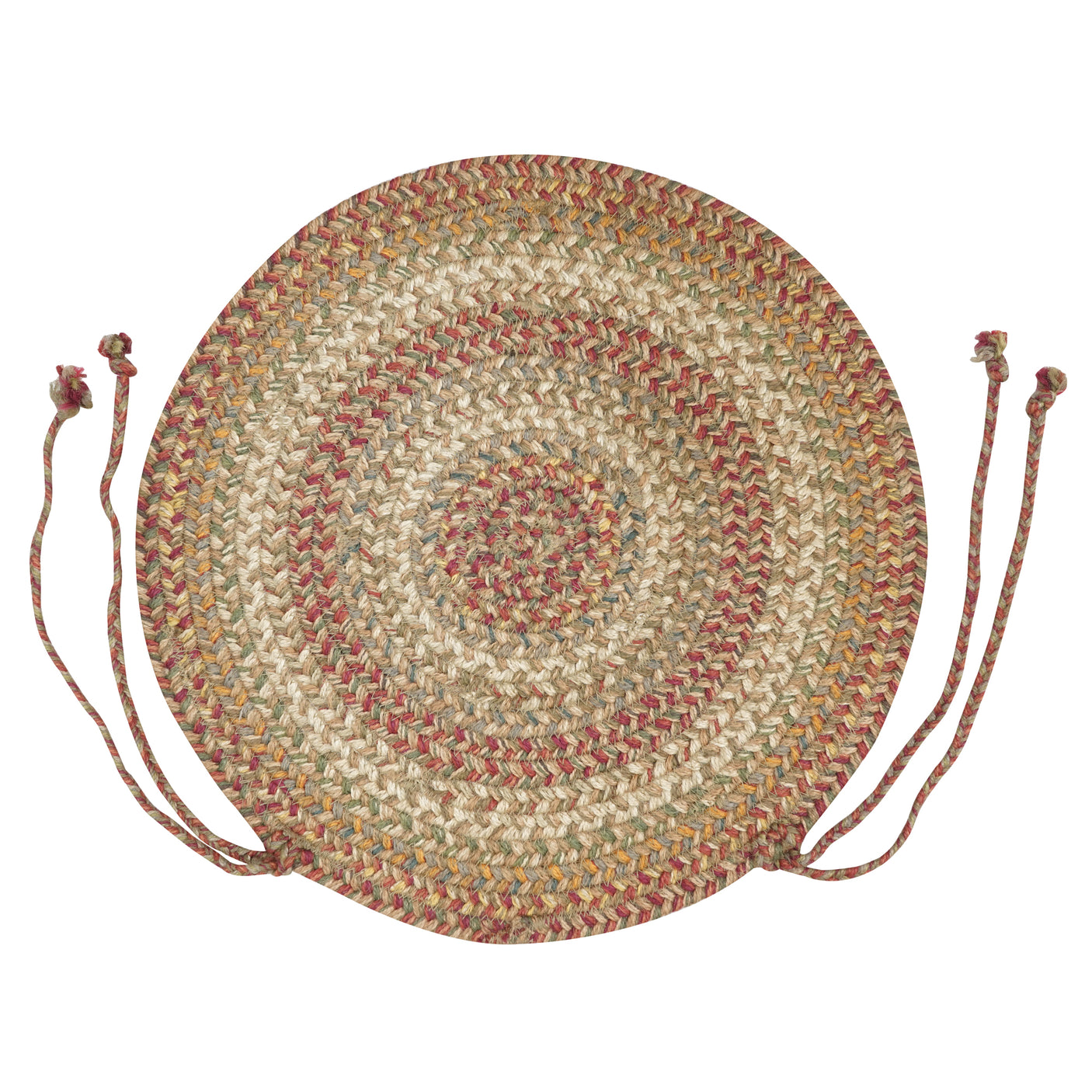 Harvest Beige Jute Braided Chairpad