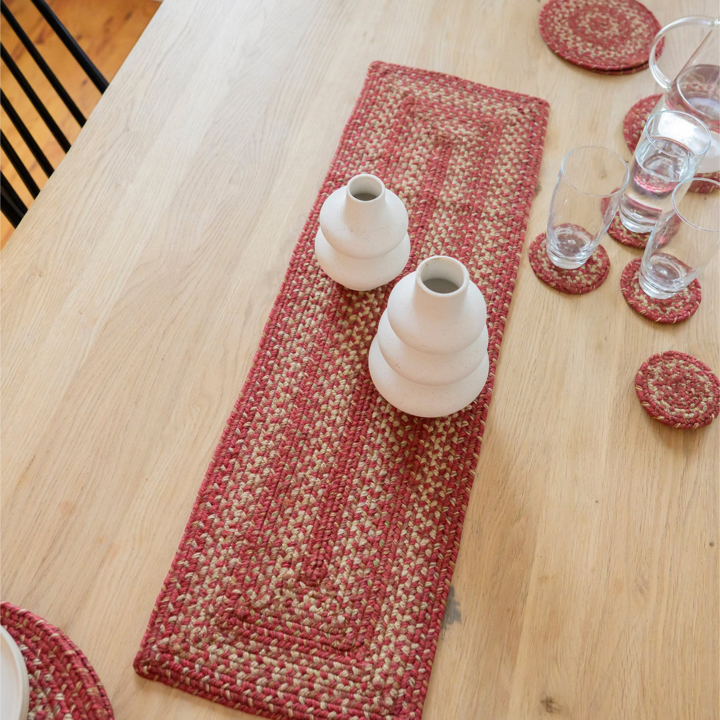 Apple Pie Red Jute Braided Accessories