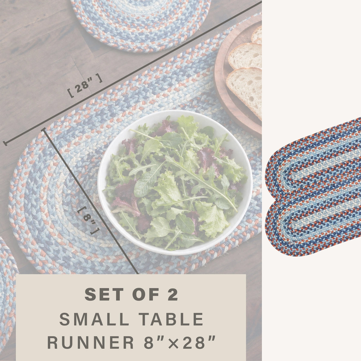 Cape Cod Blue Jute Braided Accessories