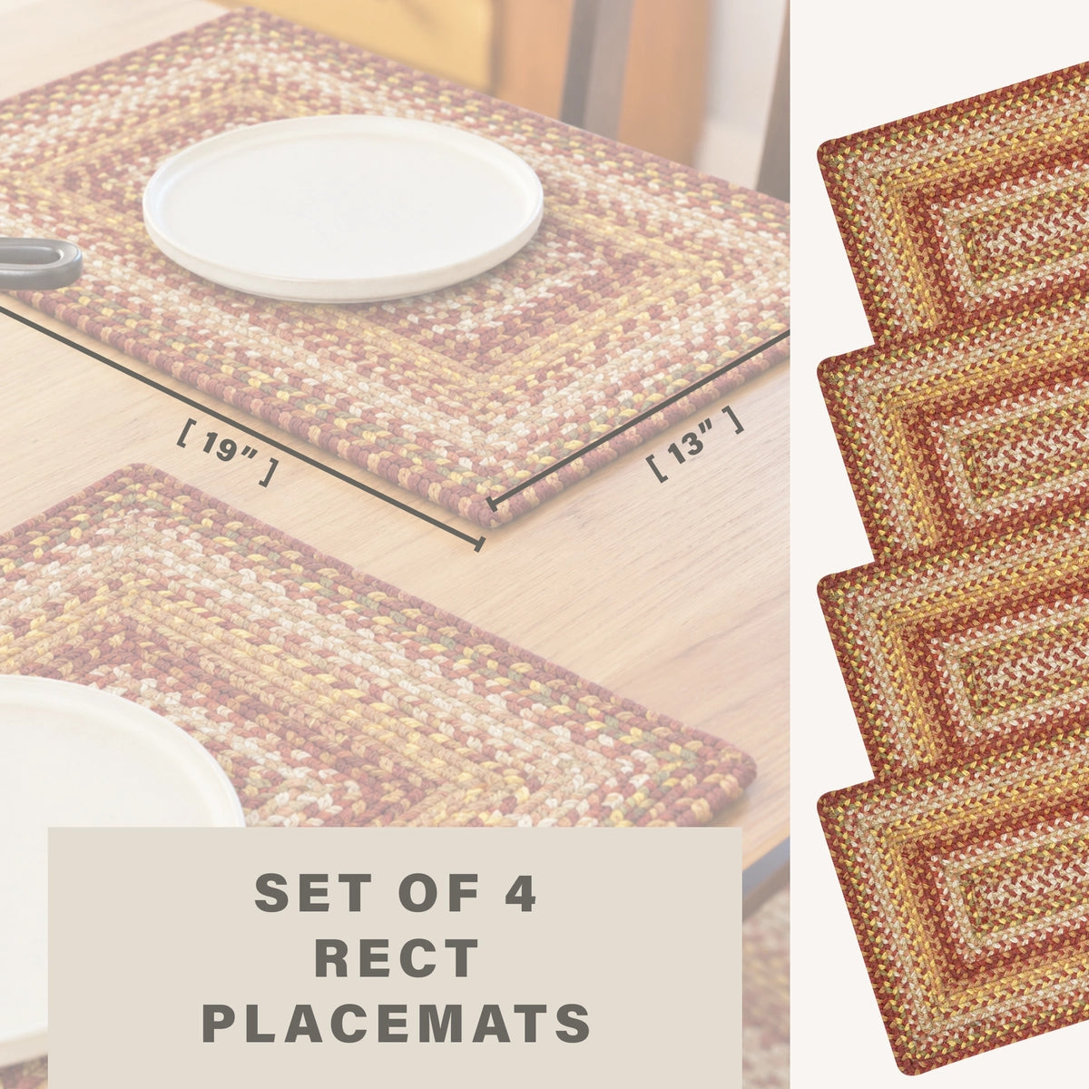 Amber Leaf Red Jute Braided Accessories
