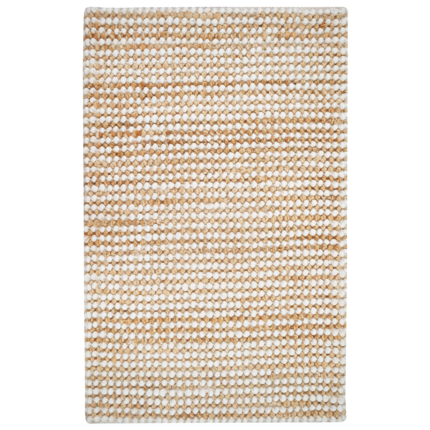 Mocha Mist Jute And Wool Mix Rug For Farmhouse Decor