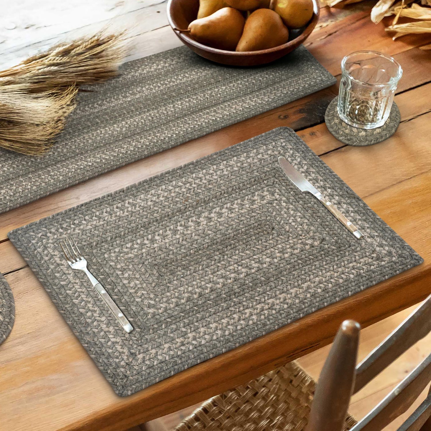 Grey Cloud Jute Braided Accessories