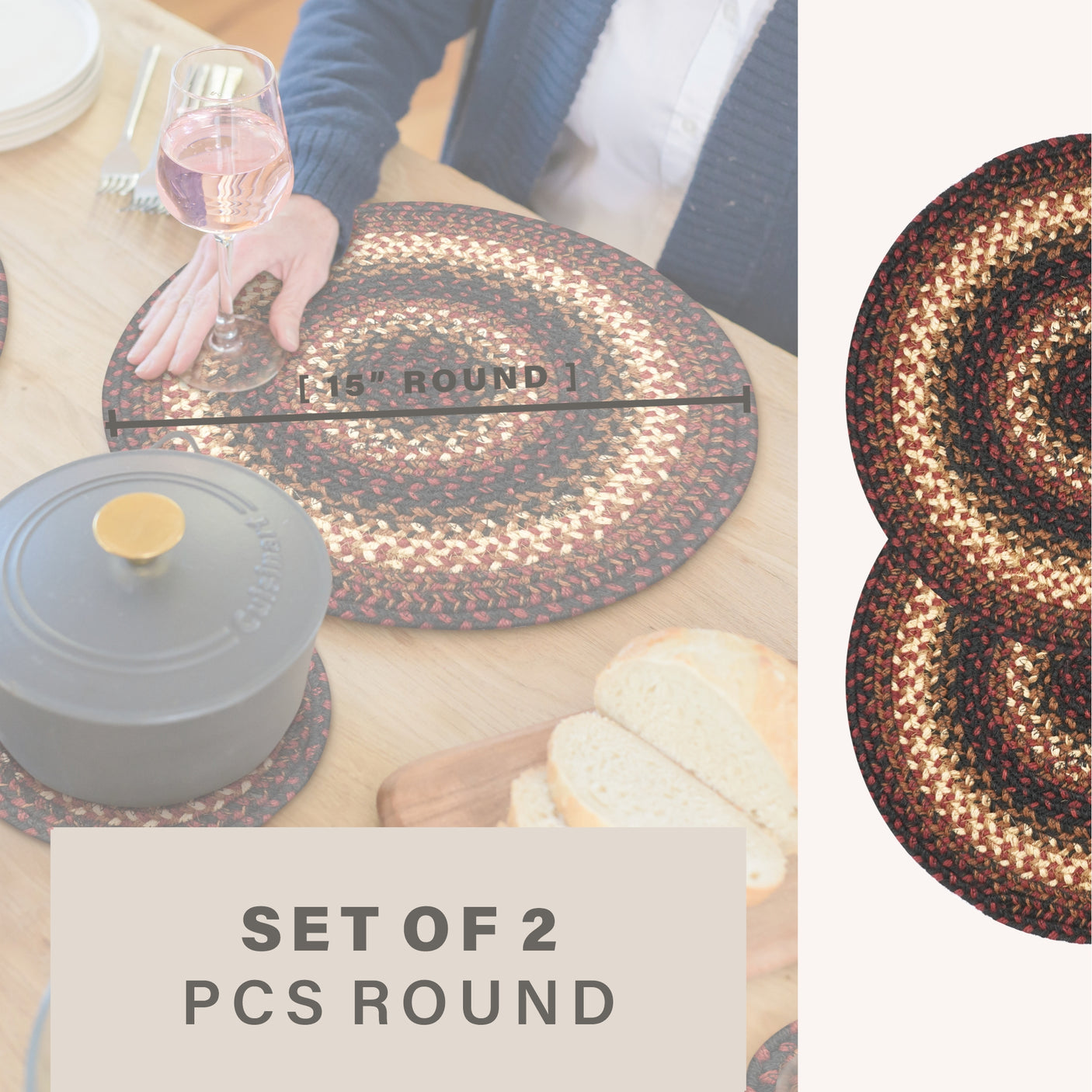 Prescott Black Braided Accessories