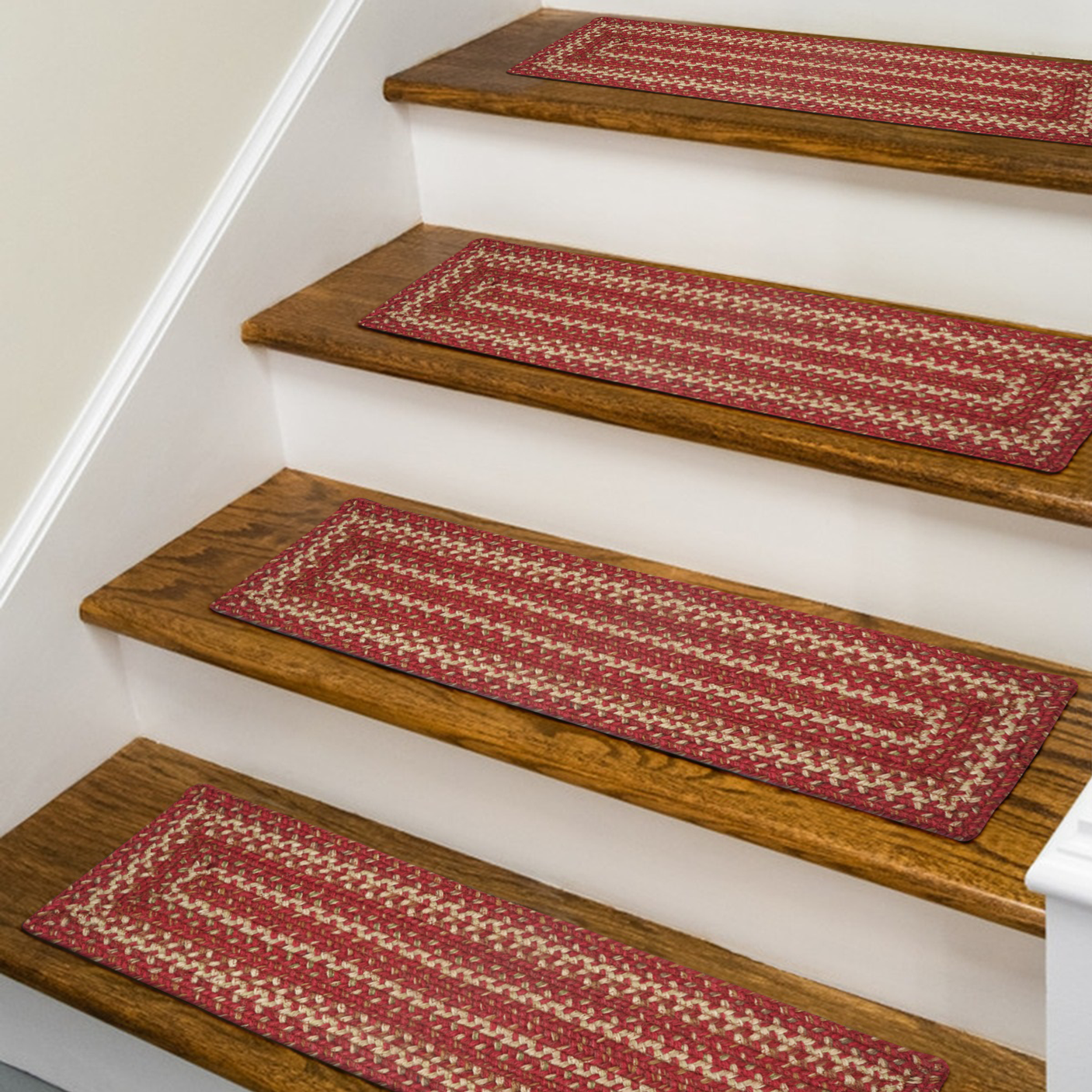 Apple Pie Red Jute Stair Tread