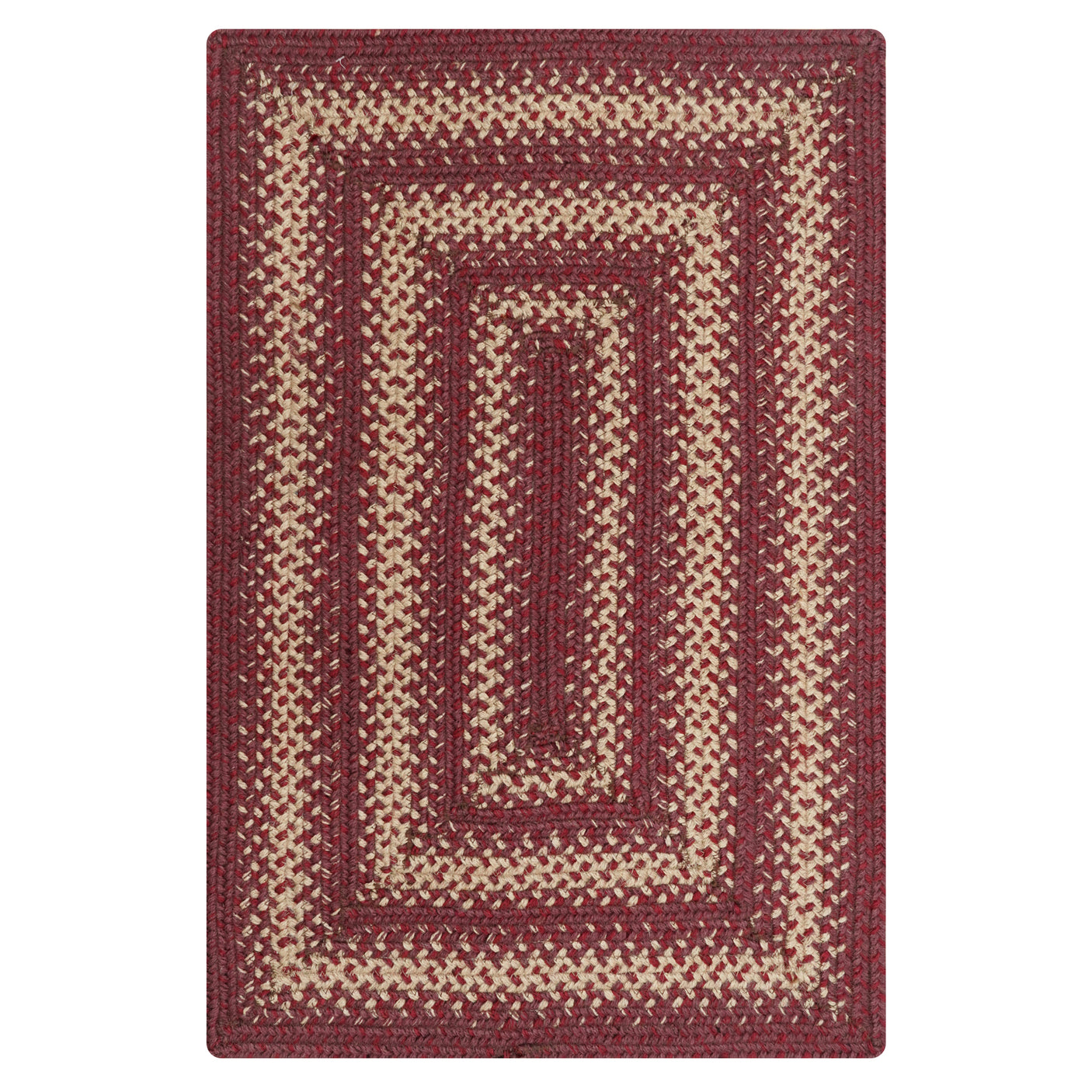 Autumn Maple Burgundy Jute Braided Rugs