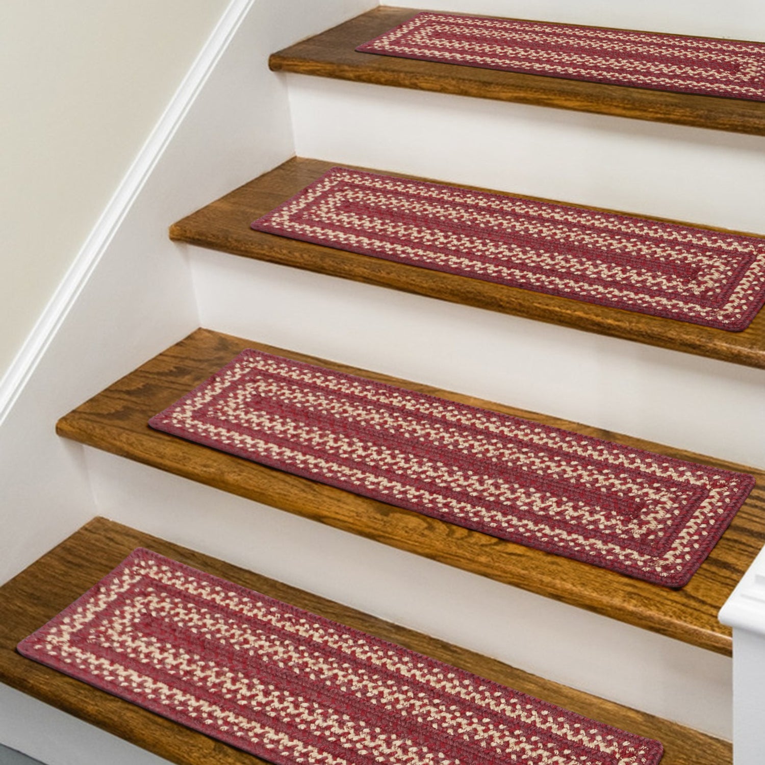 Autumn Maple Burgundy Jute Stair Tread