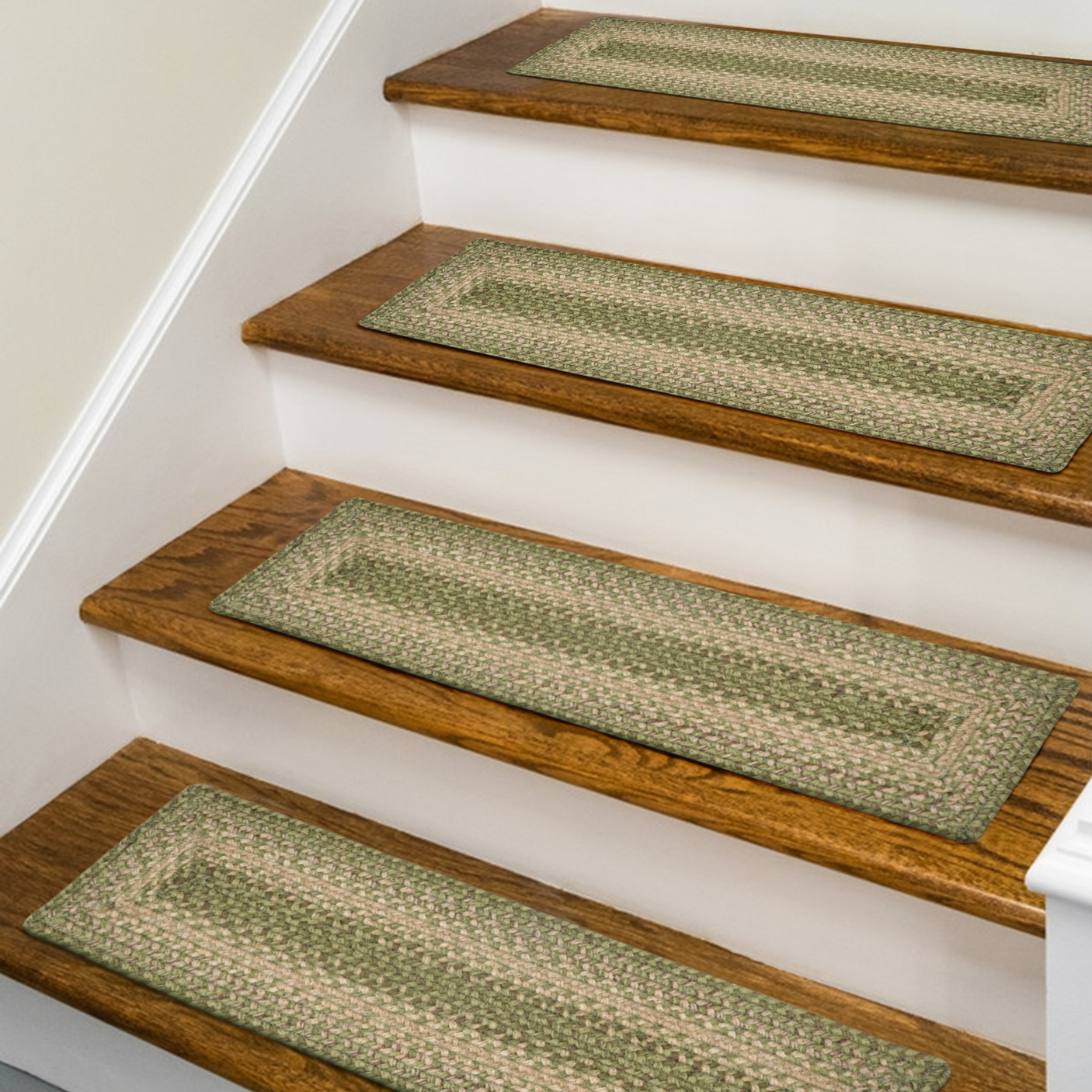 Grassland Green Jute Stair Tread