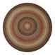 Gingerbread Jute Brown Round Braided Rugs