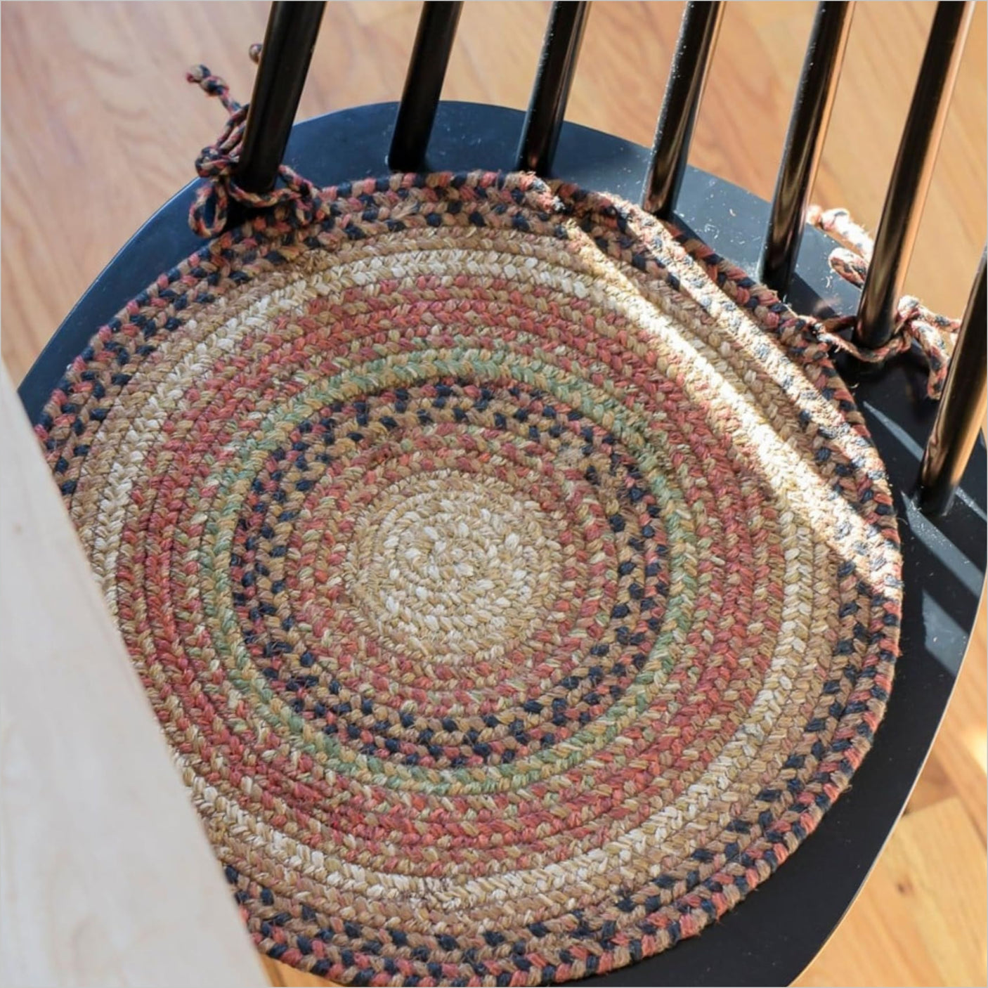 Gingerbread Brown Jute Braided Chairpad