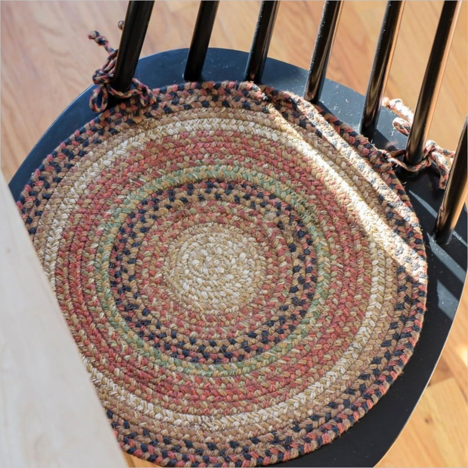 Gingerbread Brown Jute Braided Chairpad