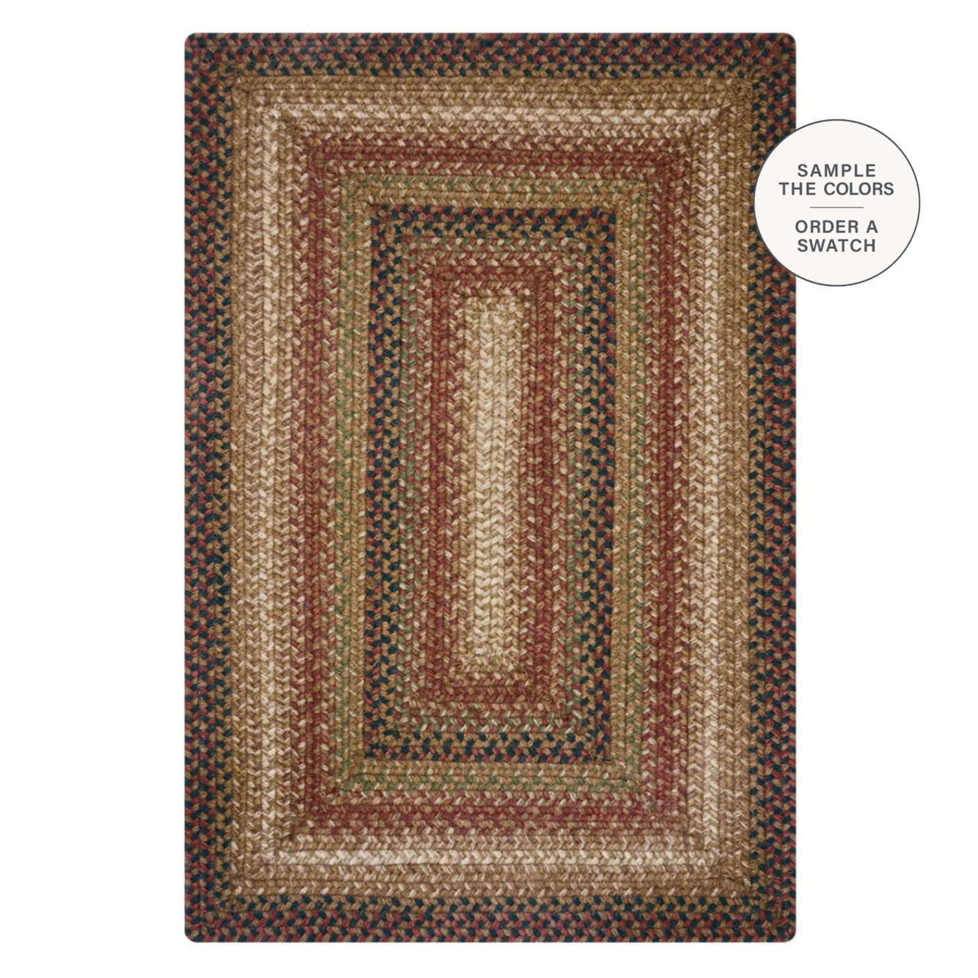 Gingerbread Jute Brown Braided Rugs