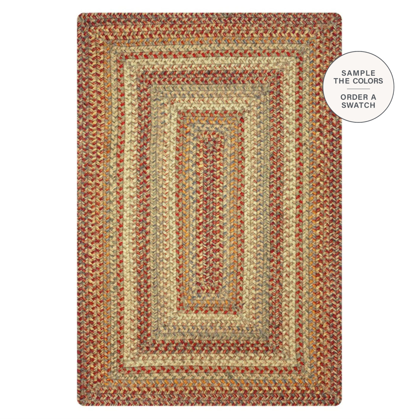 Harvest Beige Braided Jute Area Rugs