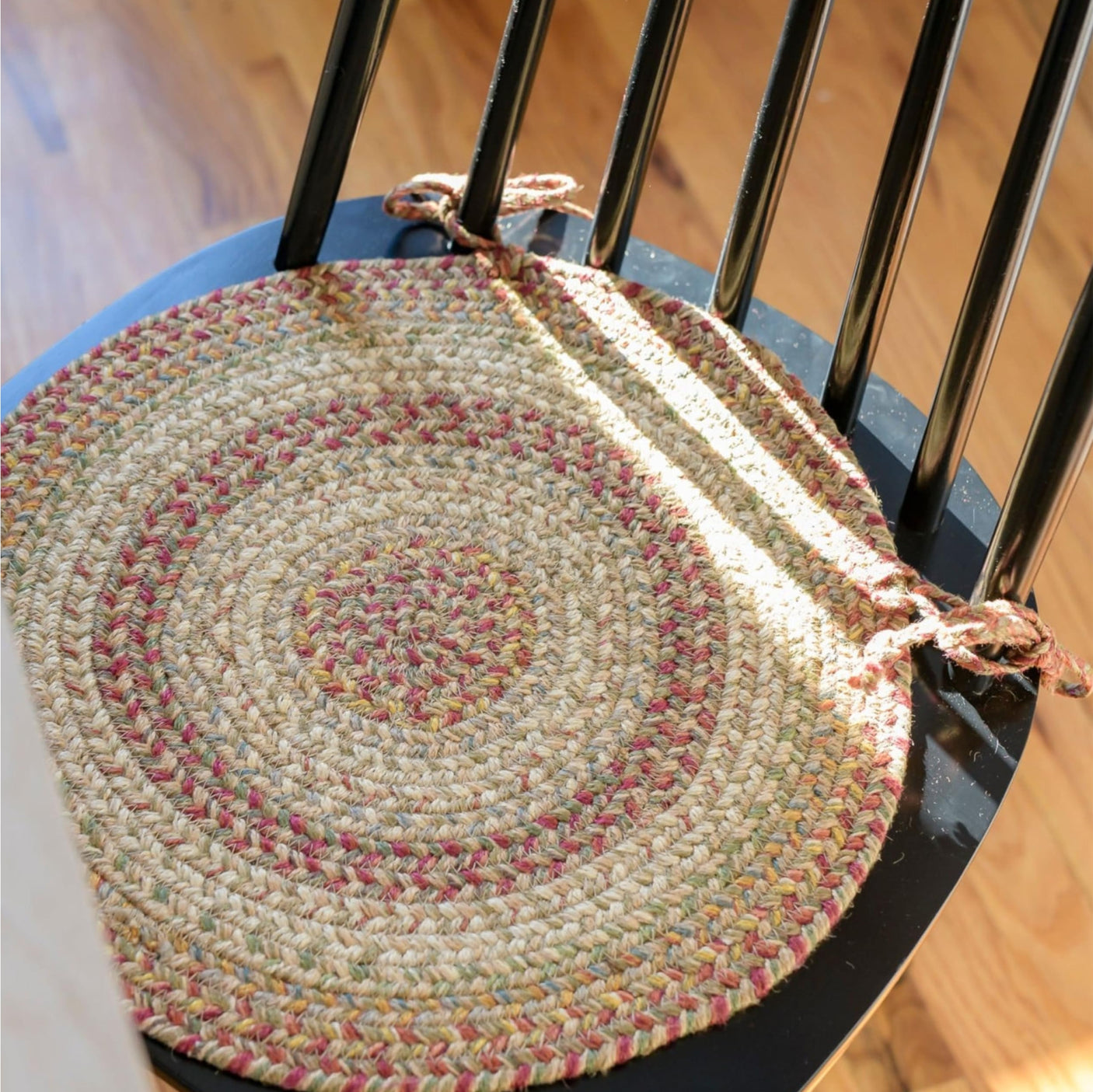 Harvest Beige Jute Braided Chairpad