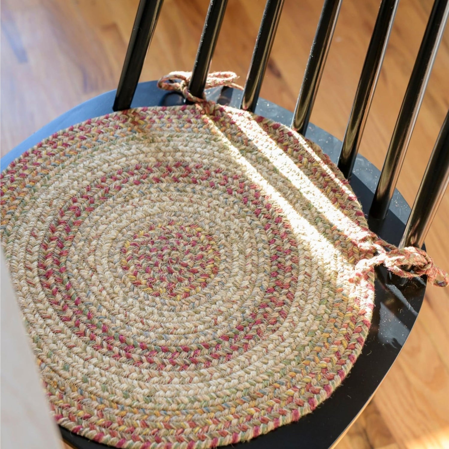 Harvest Beige Jute Braided Chairpad