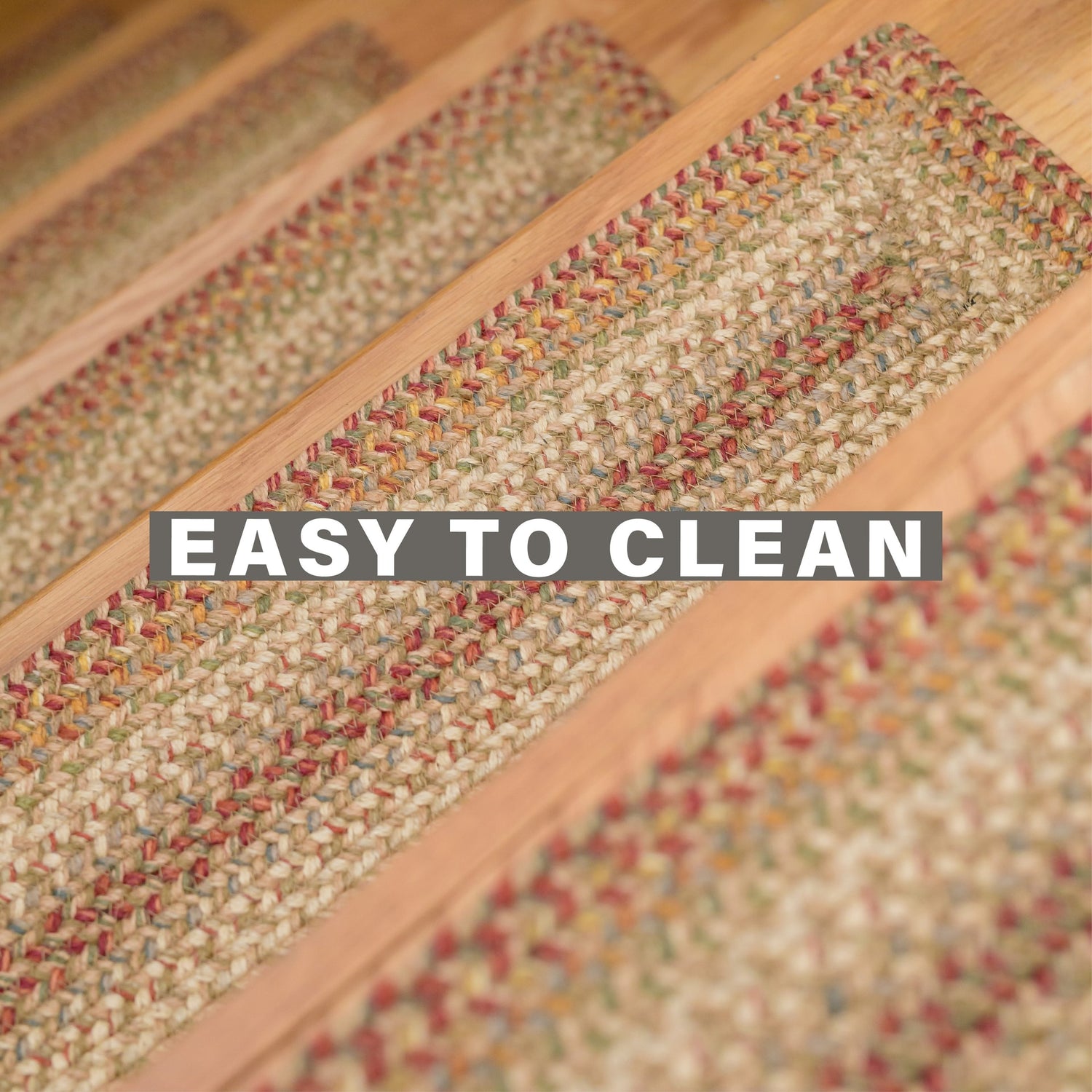 Harvest Beige Jute Stair Tread