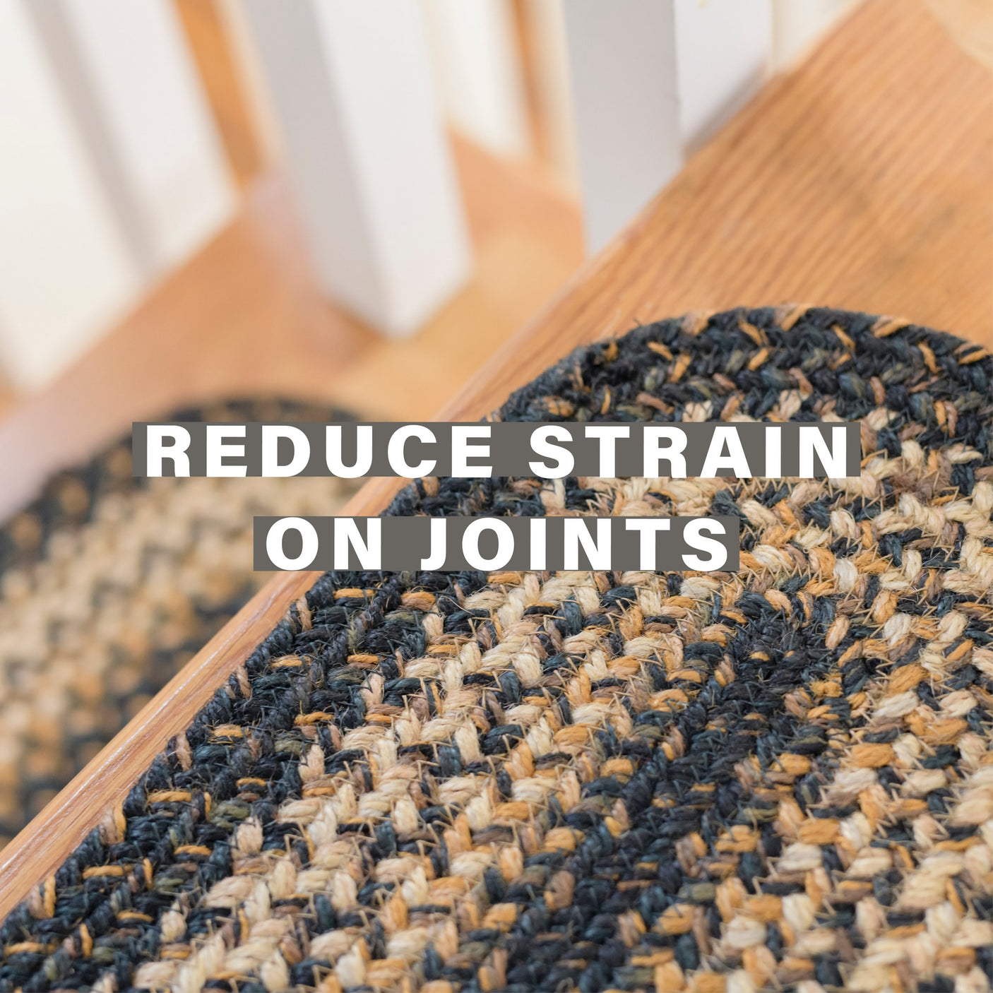 Kilimanjaro Black - Color Jute Stair Tread