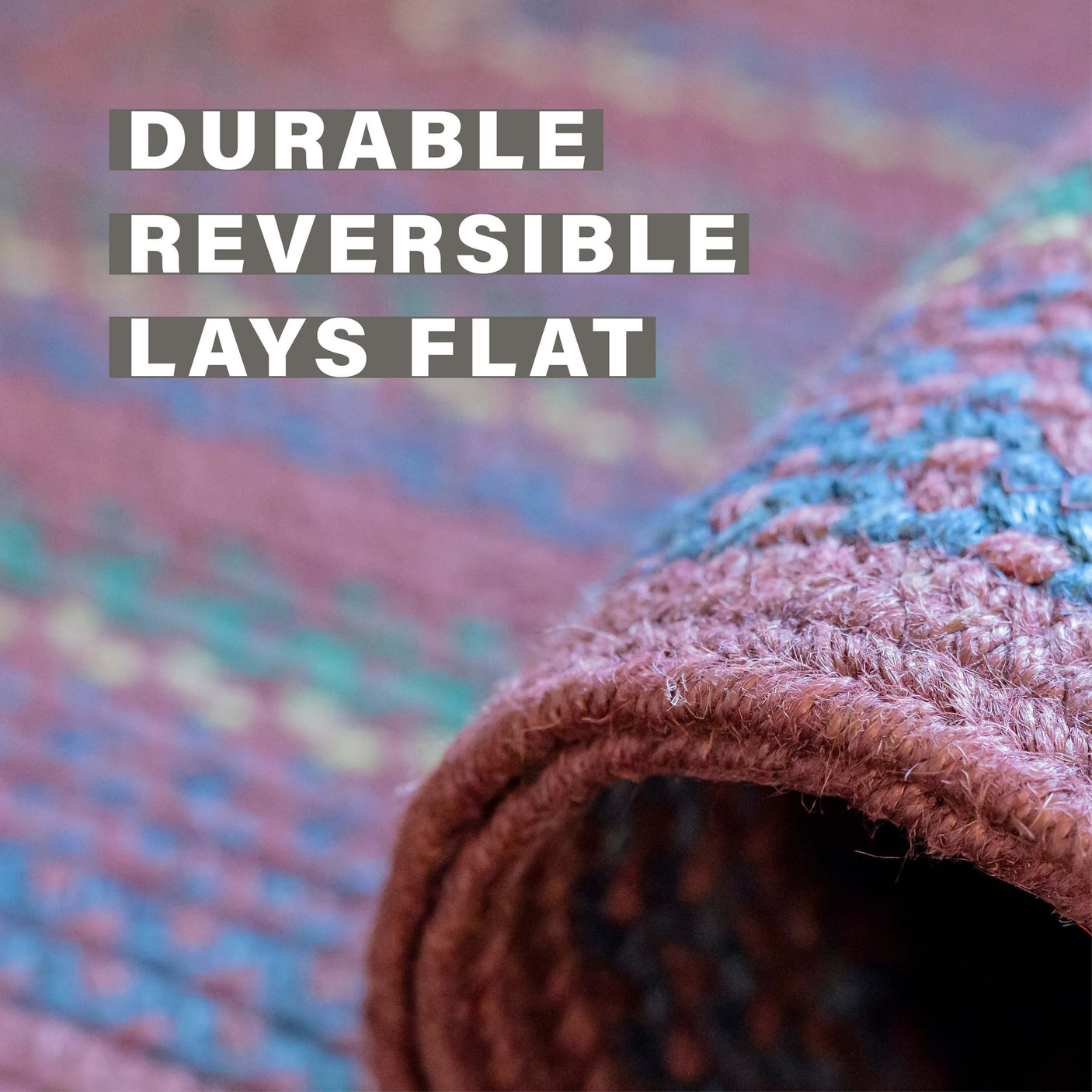 Jamestown Burgundy Jute Braided Oval Rug