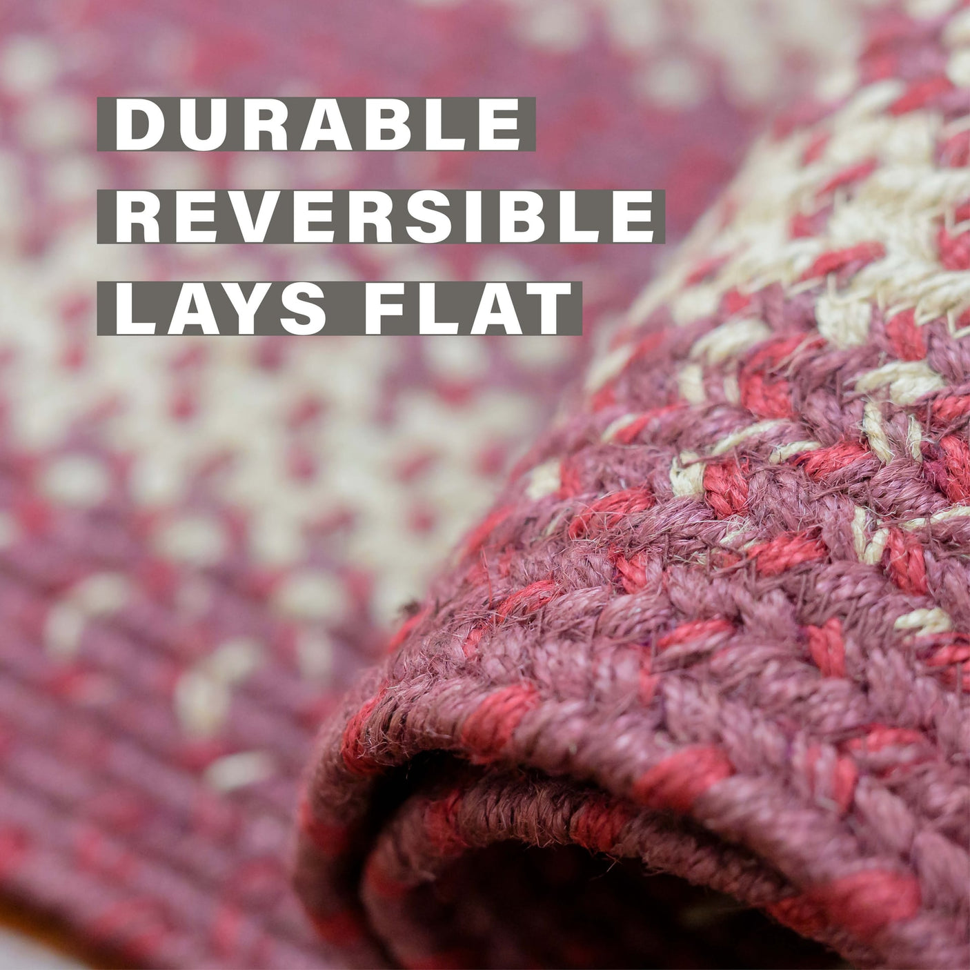 Autumn Maple Burgundy Jute Braided Rugs Oval